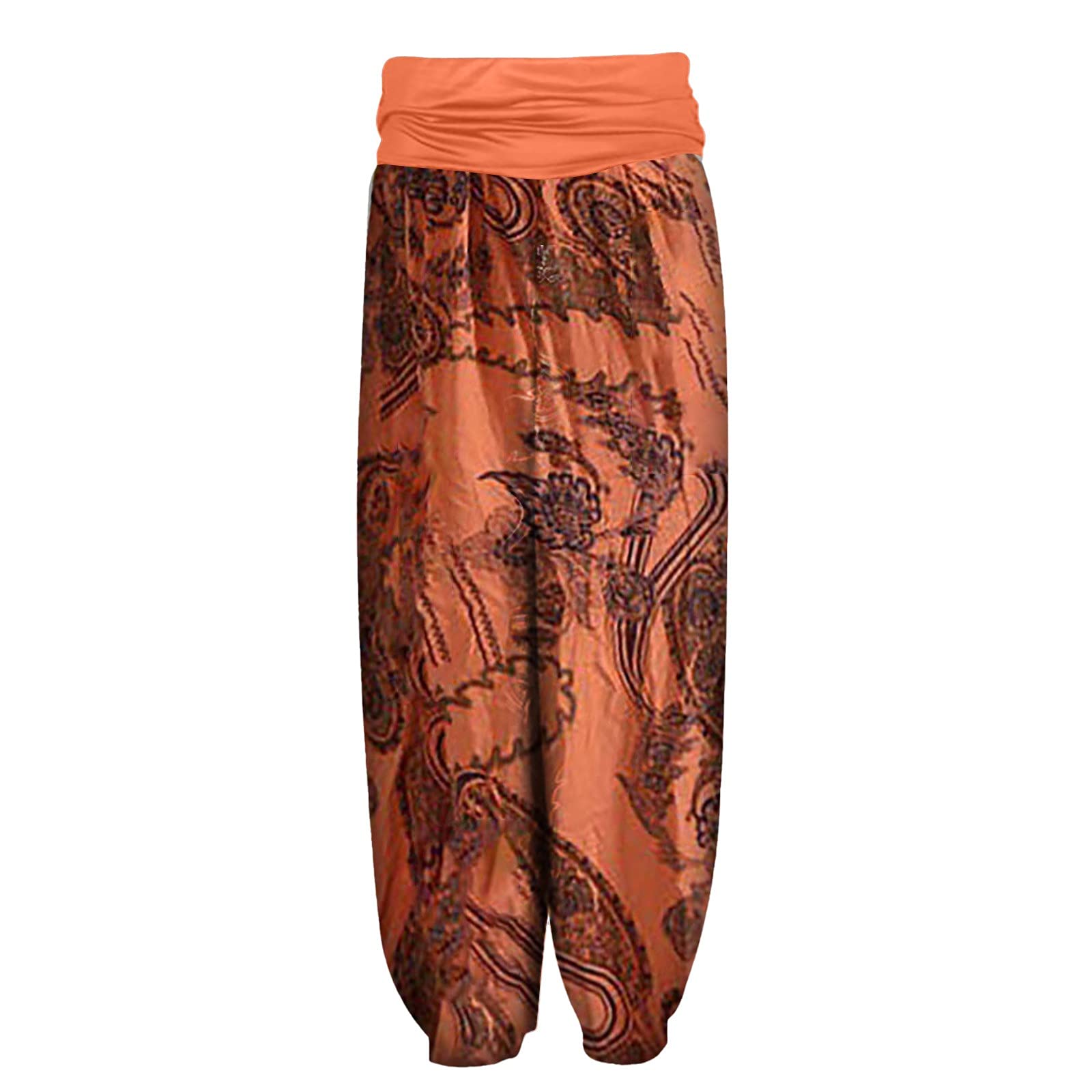 SERYU Women's Casual Loose Harem Boho Yoga Pants - Smocked Waist Sweatpants with Pockets for Yoga, Lounge & Travel Comfort