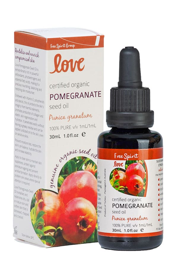 Organic Pomegranate Oil from Turkey - Byron Bay Love Plumping Facial Oil for Hydration & Anti-Aging | Perfect for Dry Skin, Night Routine & Natural Skincare