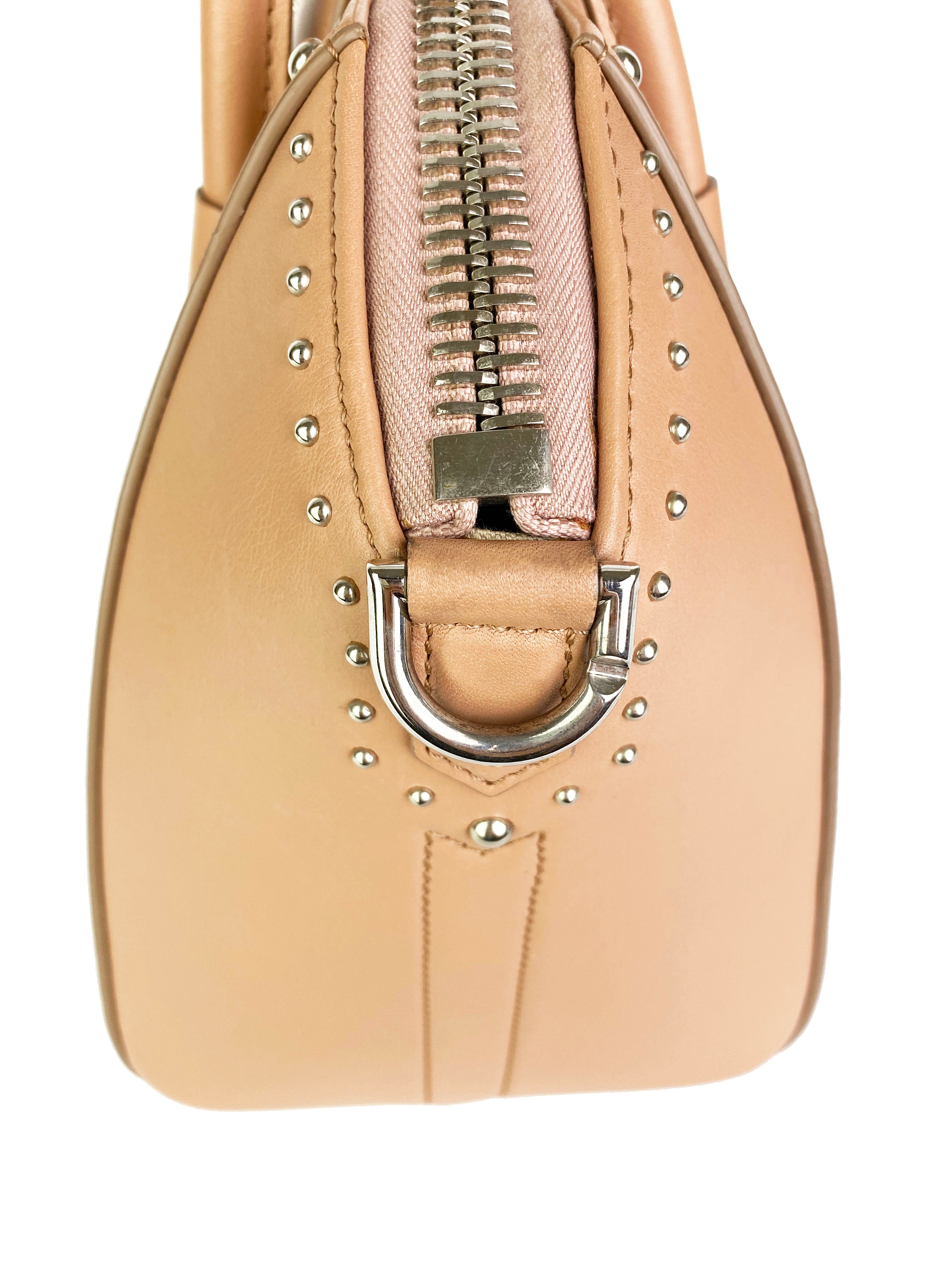 Givenchy Small Antigona Studded Tote Bag in Nude Pink | Luxury Designer Handbag for Women | Perfect for Work, Travel & Evening Events