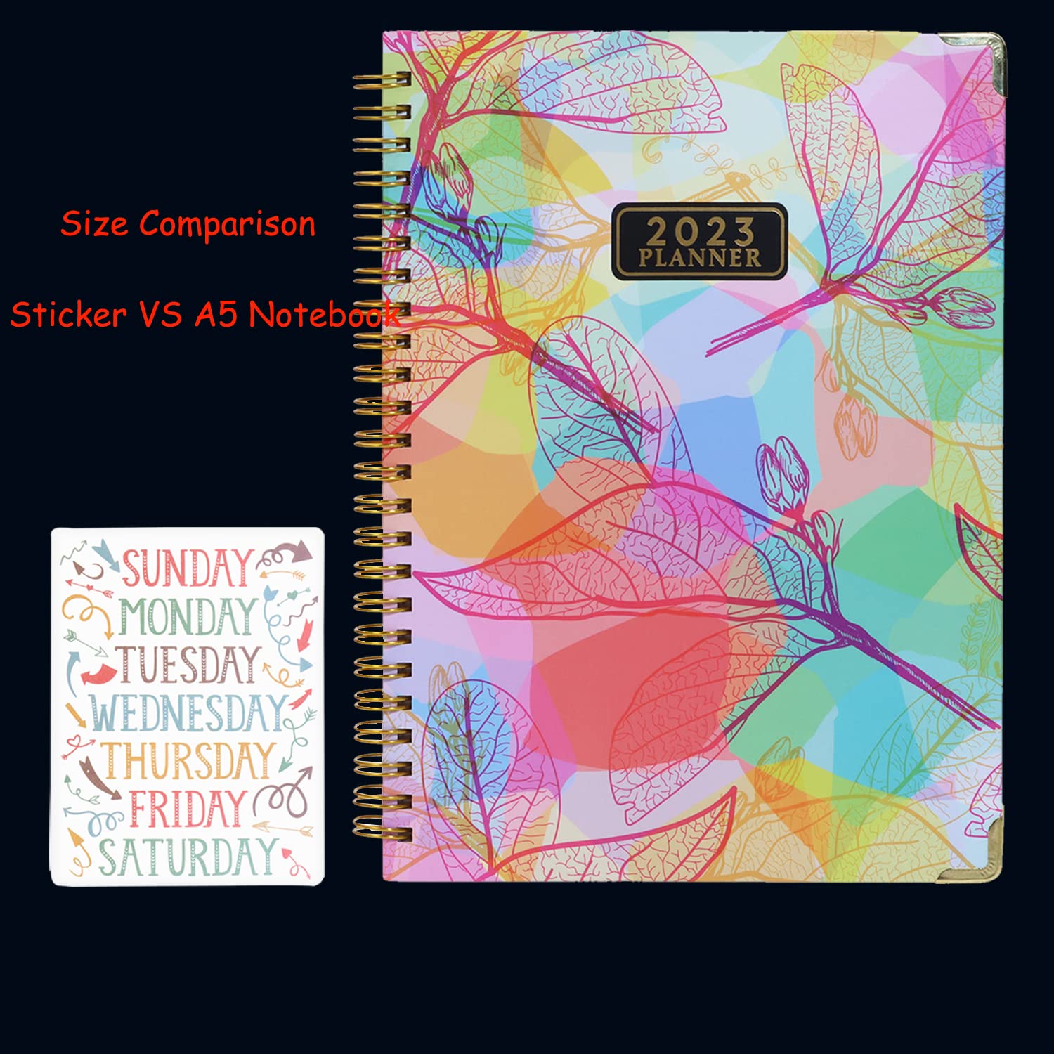 ONLYKXY 10-Pack Colorful Weekly Planner Stickers - Monday to Sunday Self-Adhesive Labels for Journals, Planners & Scrapbooking - Perfect for Organization, School & Office Use