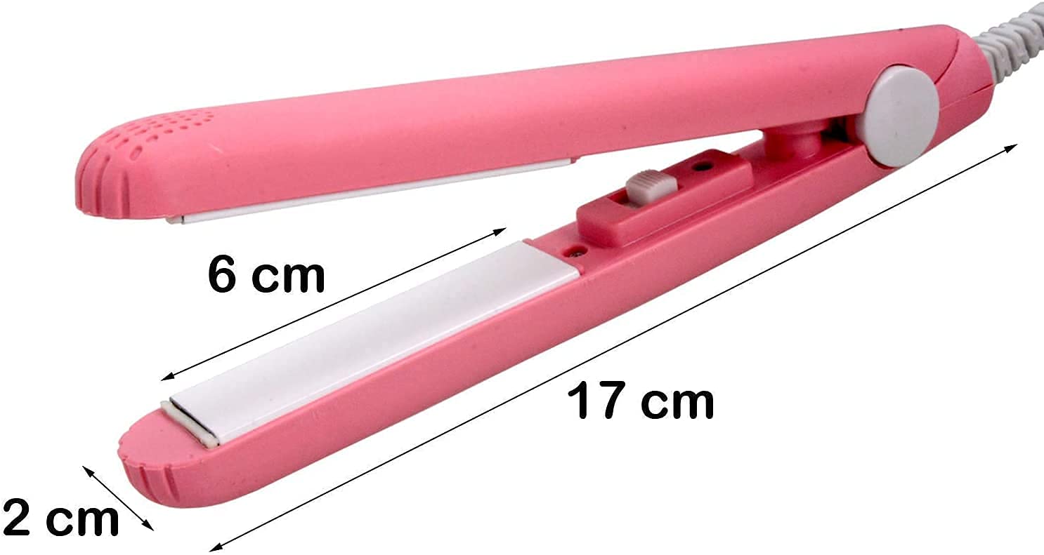 Woniry Mini Hair Straightener for Teens, Women & Men - Portable Travel Flat Iron with Adjustable Temperature (Multi-Color) | Perfect for Home, Salon & On-The-Go Styling