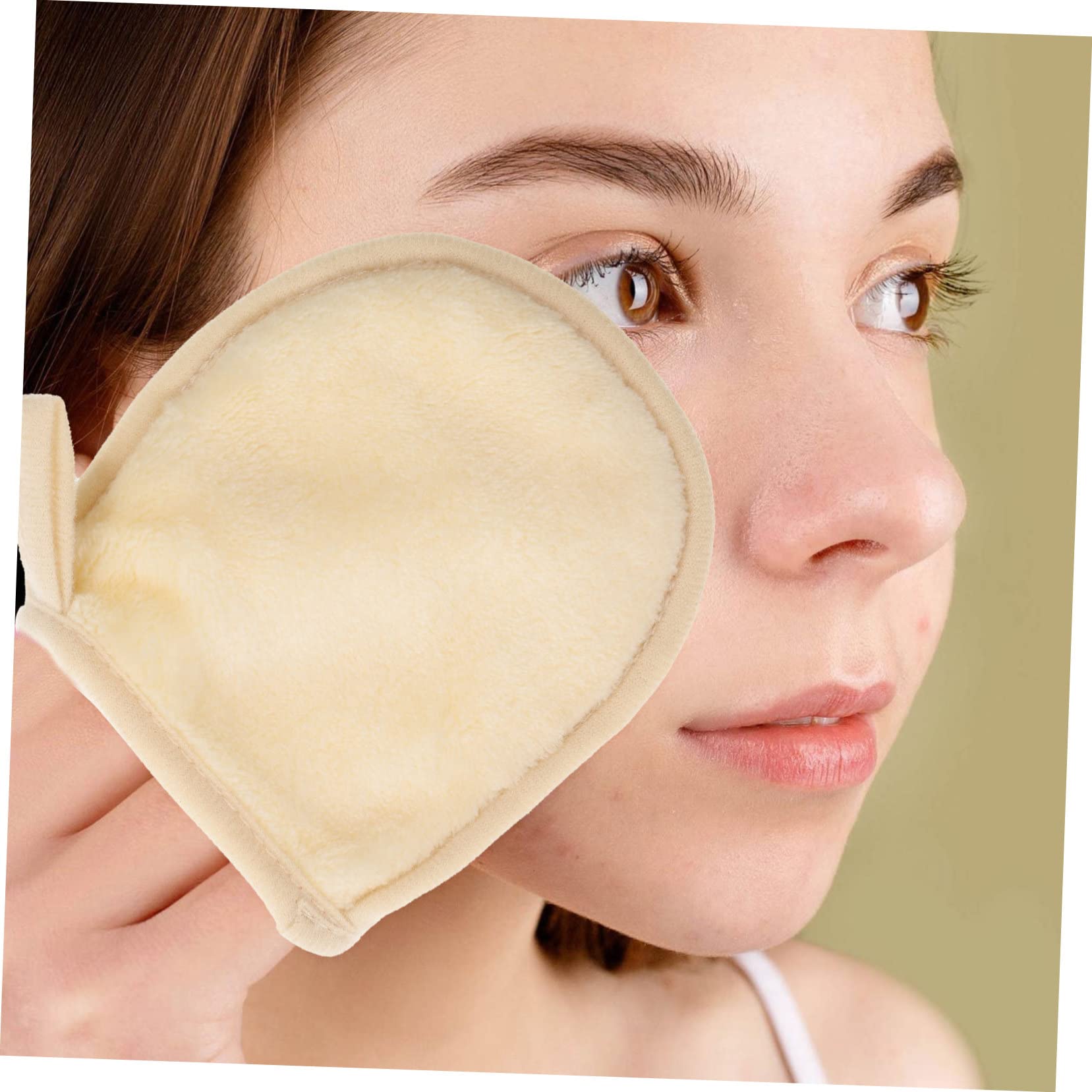 4pcs Reusable Facial Cleaning Gloves - Soft Makeup Remover Pads for Gentle Exfoliation & Cleansing | Eco-Friendly Face Washing Sponges for Sensitive Skin | Perfect for Daily Skincare & Travel