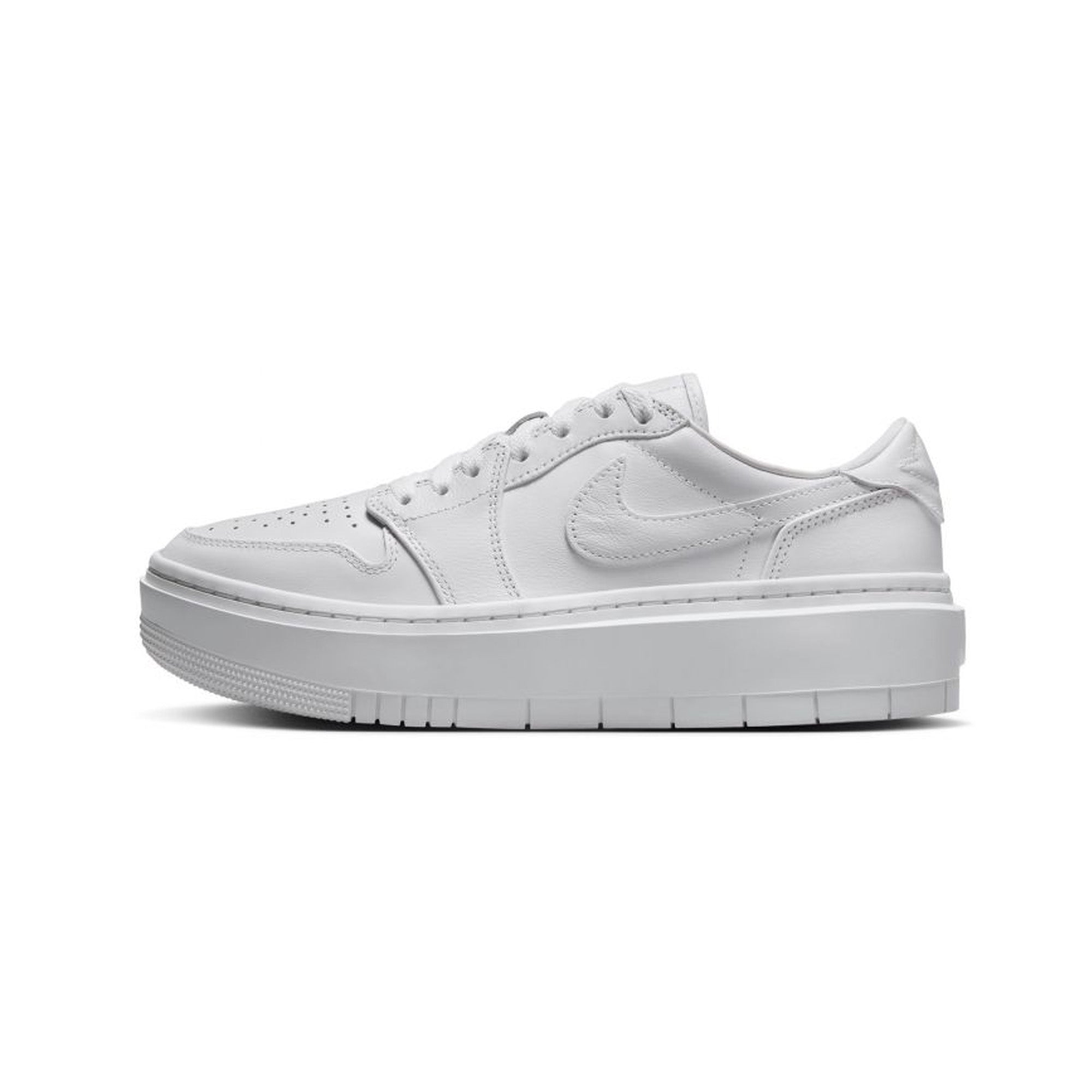 Air Jordan 1 Elevate Low 'Triple White' Women's Sneakers (2022) - White Leather Basketball Shoes for Women - Perfect for Casual Wear, Gym & Street Fashion