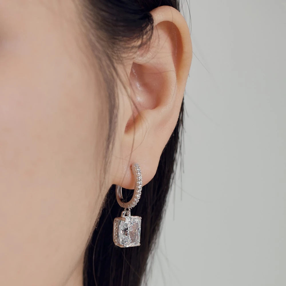 Exquisite Diamond Stud Earrings for Women - 14K White Gold Halo Earrings | Perfect for Weddings, Anniversaries & Special Occasions