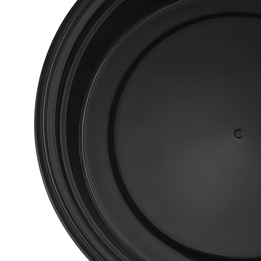 TIYA 48 oz Takeout Food Containers with Lids - Bulk 150 Pack Reusable Plastic Storage Bowls - Microwave & Dishwasher Safe, Leak-Proof for Meal Prep, Picnics, Parties & Leftovers - BPA-Free Round To-Go Containers