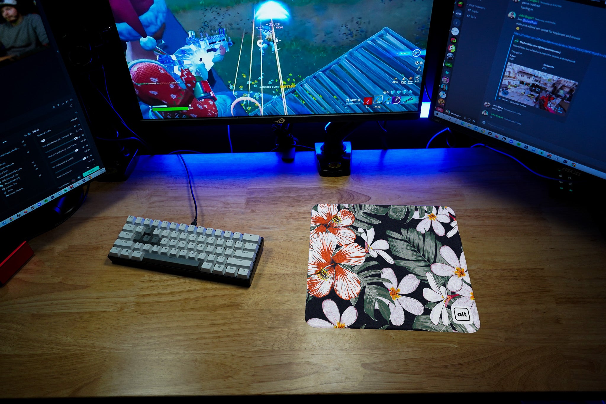 Blooming Flowers Mouse Pad - Non-Slip Rubber Base, Comfortable Desk Mat for Office & Gaming - Perfect for Work, Study, and Computer Use