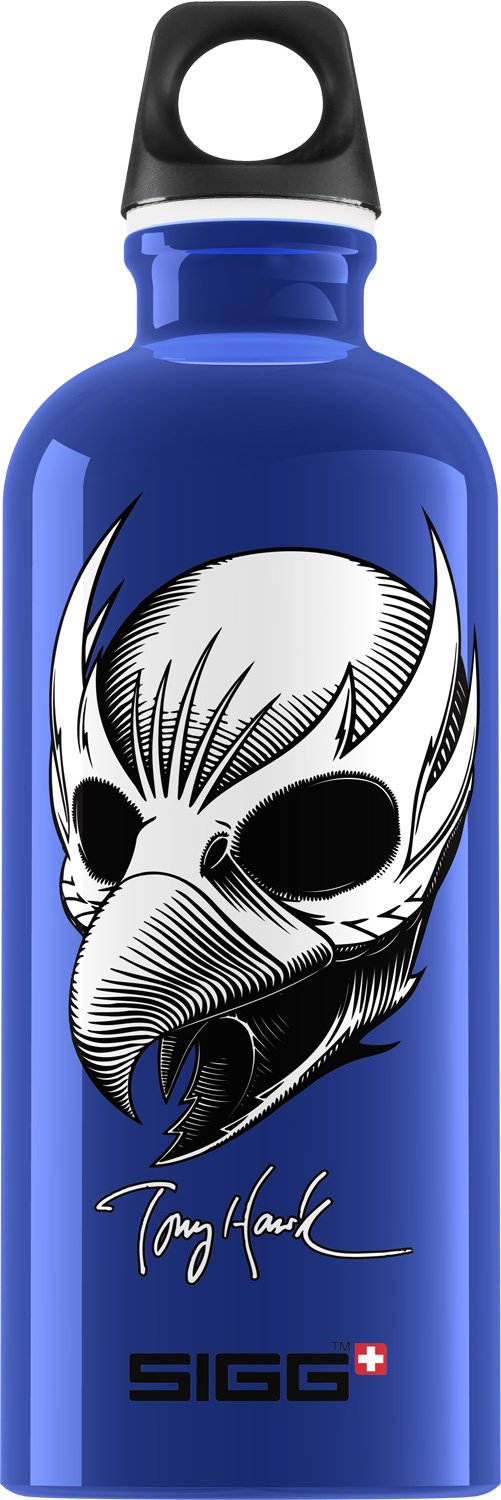 SIGG Tony Hawk Birdman Stainless Steel Water Bottle - 20oz Leak-Proof & BPA-Free for Gym, Hiking & School - Durable & Eco-Friendly Sports Drinkware