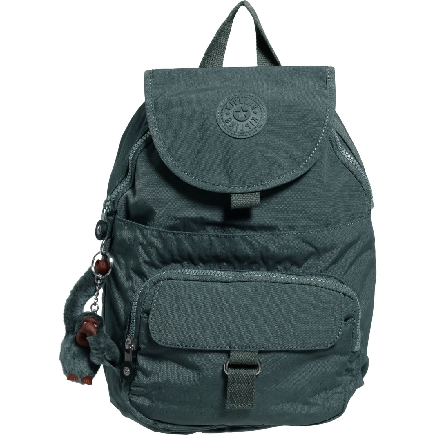 Kipling Queenie Small Backpack - Lightweight Aloe Tonal Crossbody Bag for Women | Perfect for Travel, Work & Everyday Use