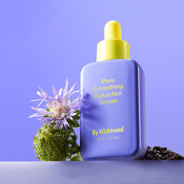 By Wishtrend Pore Smoothing Bakuchiol Serum 30ml - Natural Anti-Aging Face Treatment for Fine Lines & Wrinkles - Perfect for Daily Skincare Routine & Nighttime Regimen