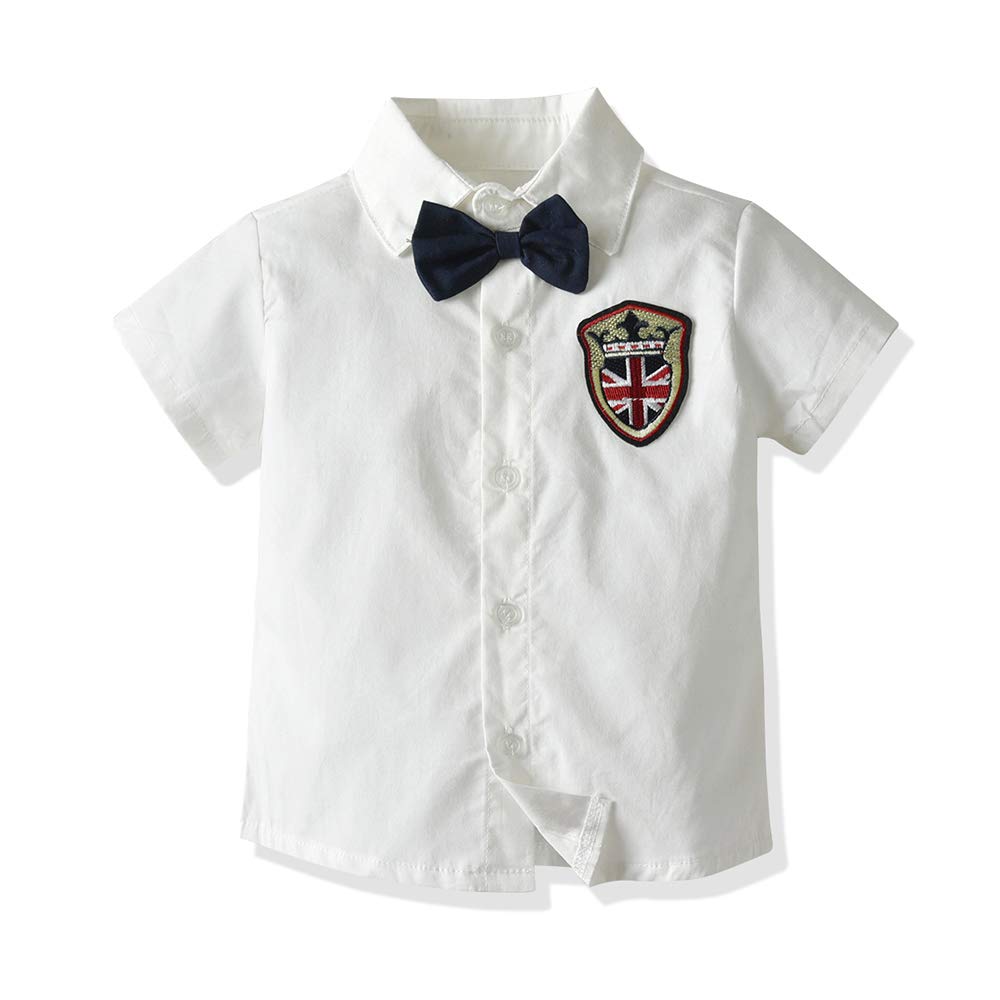 Summer Boys Clothes Set - 2 Piece Short Sleeve Shirt & Shorts Outfit for Toddlers | Casual Playwear & Beach Vacation Outfits