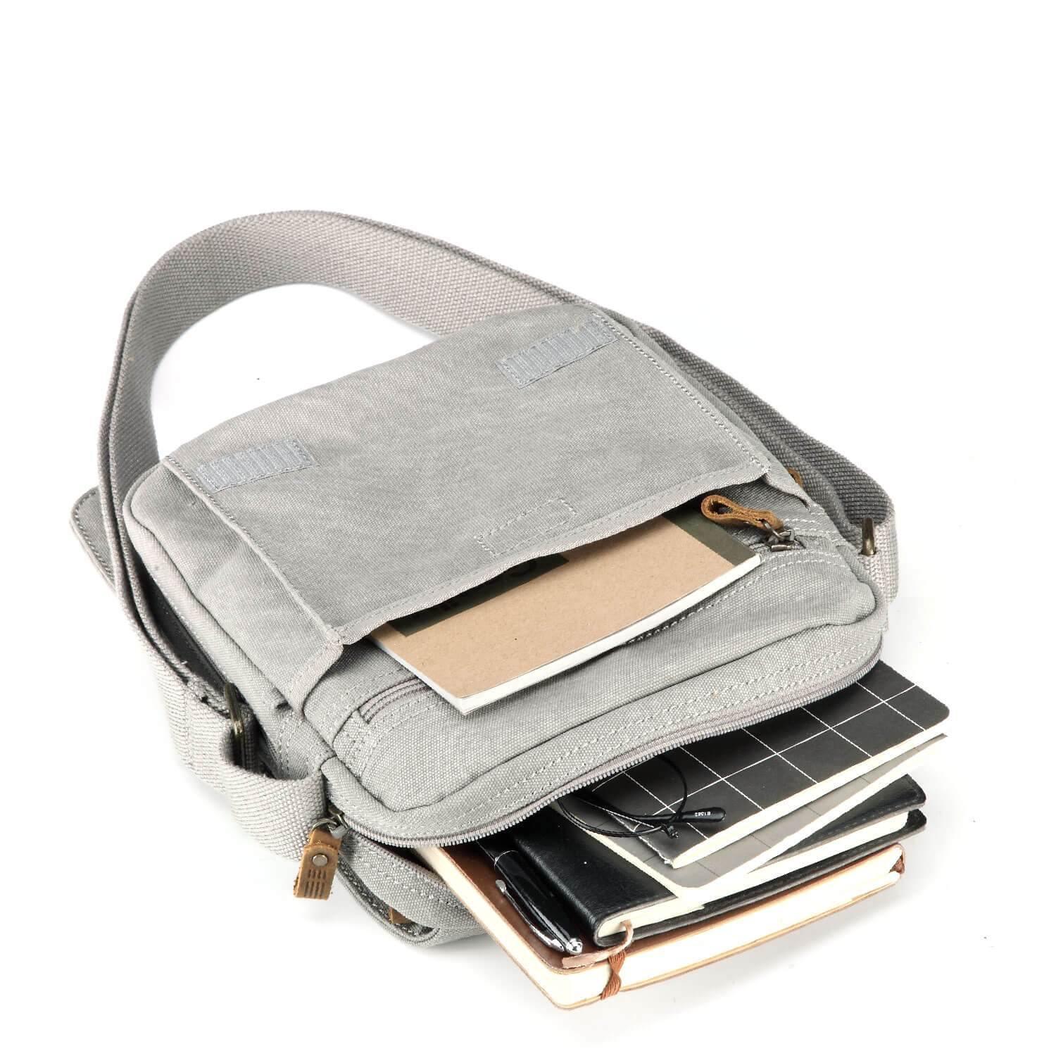 TRP0242 Troop London Classic Canvas Crossbody Bag - Stylish & Durable for Travel, Work & Everyday Use