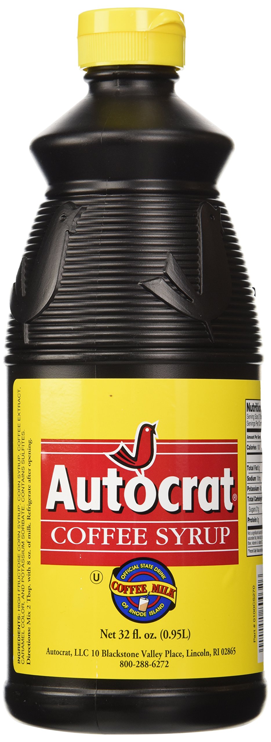 Autocrat Coffee Syrup 32 Oz (Pack of 2) - Premium Coffee Flavoring for Lattes, Iced Coffee & Baking - Perfect for Home Baristas & Coffee Shops