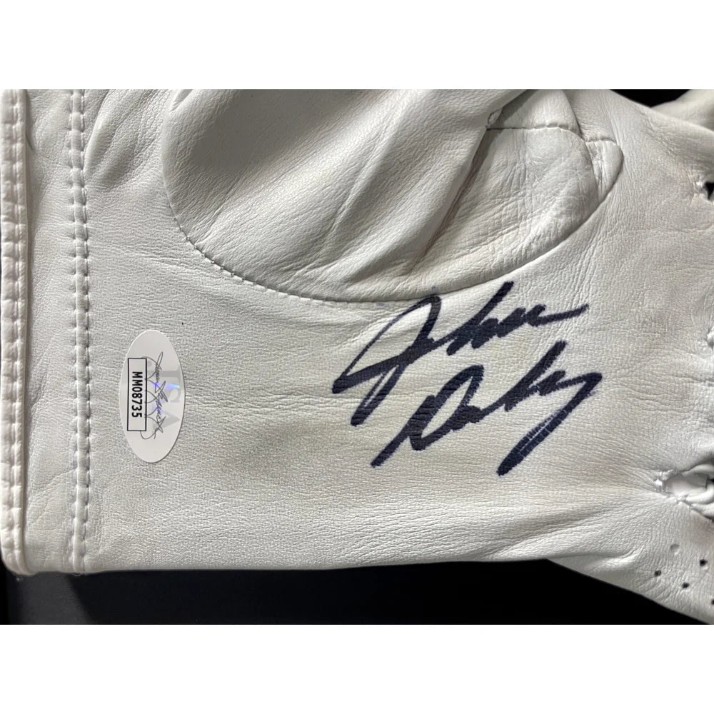 John Daly Autographed Golf Glove - Game Used & Framed with JSA COA - Signed Memorabilia for Golf Fans - Perfect for Man Cave, Sports Bar, or Collector's Display