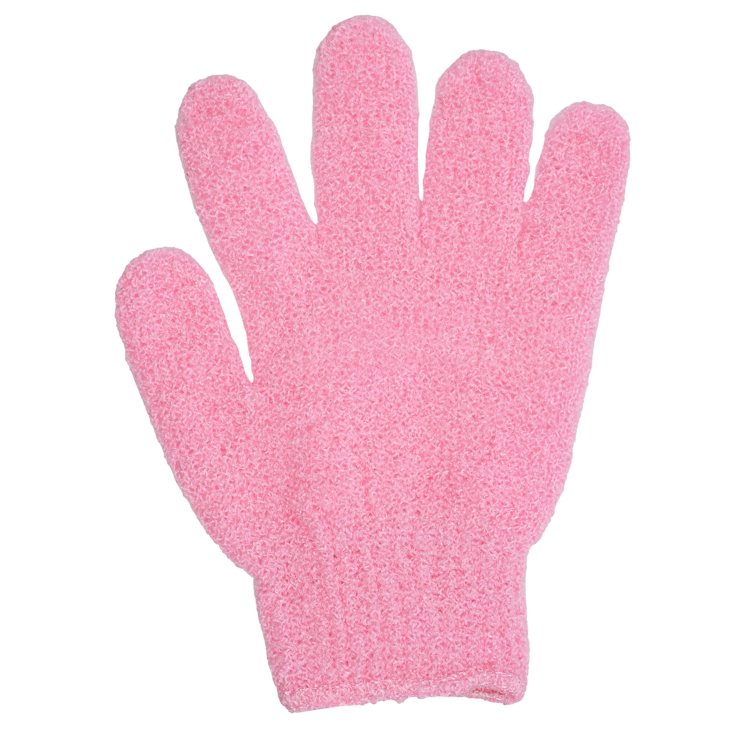 Pink Exfoliating Gloves for Shower & Bath - Double Sided Matte Body Scrubber for Adults & Kids - Perfect for Spa Day & Dry Skin Care