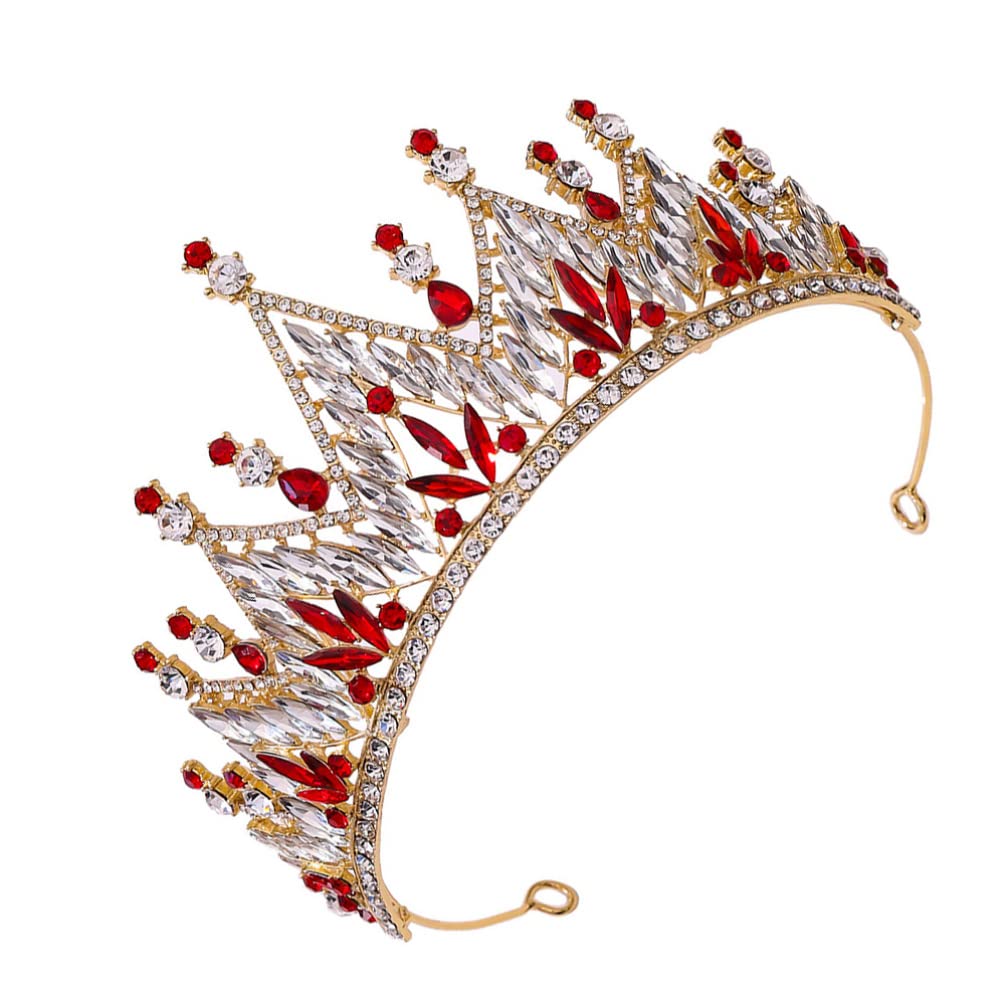 Beaupretty Baroque Crystal Crown Headband for Girls - Rhinestone Wedding Tiara, Elegant Bridal Hairpiece, Performance Show Headdress - Perfect for Weddings, Pageants, Prom, and Special Occasions