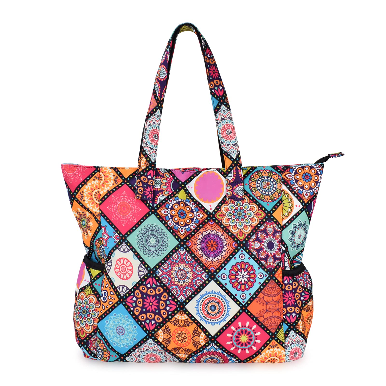 CLOUDMUSIC Large Waterproof Shoulder Tote Bag for Women - Perfect for Nurses, Teachers, Work, Gym, Travel & Beach - Spacious & Durable Everyday Carryall