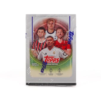 2024-2025 Topps UEFA Club Competitions Soccer 7 Pack Blaster Box - Collectible Soccer Trading Cards for Champions League & Europa League Fans - Perfect for Gifts, Collecting, and Game Day Trading