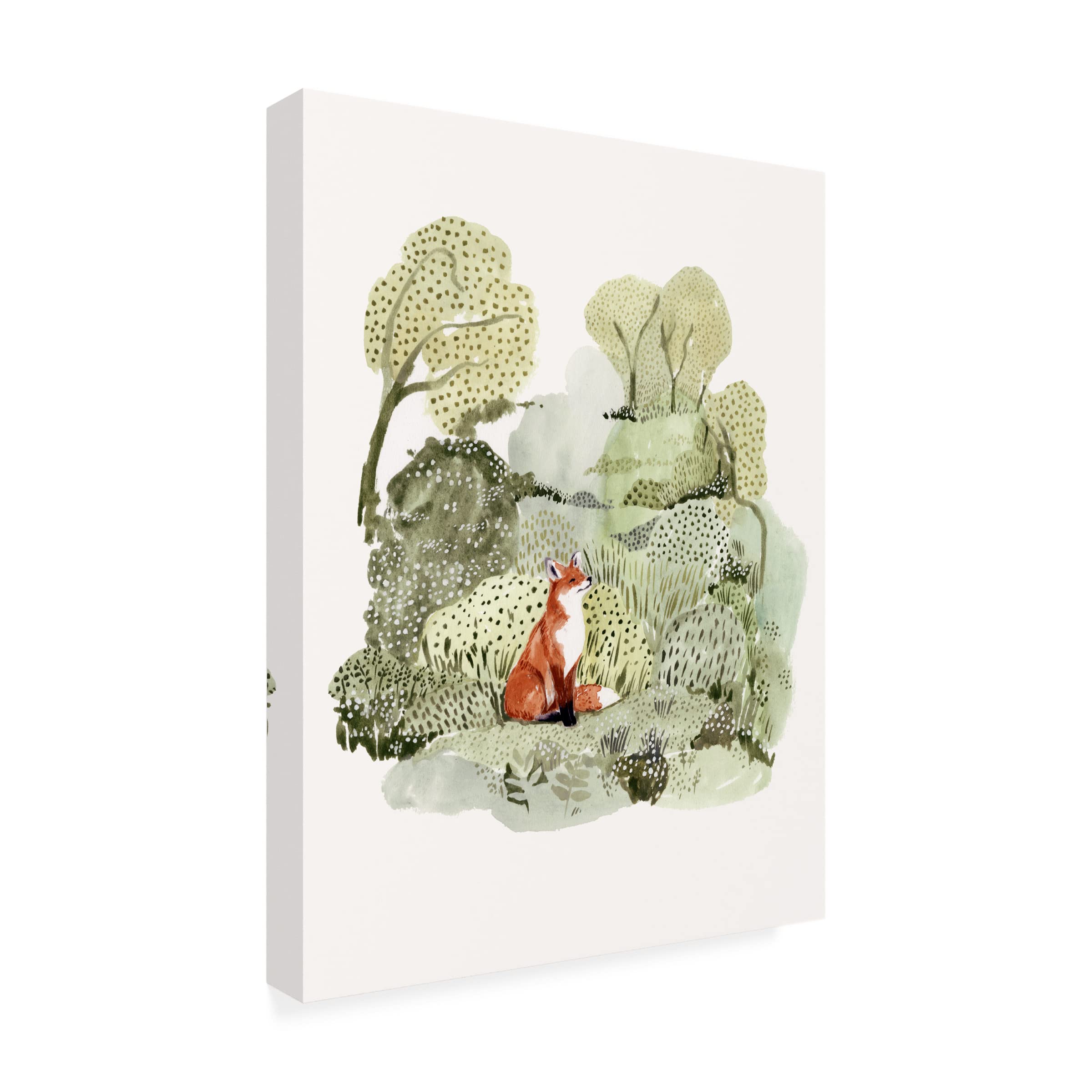 Victoria Borges 'Fox Glen I' Canvas Art Print - Premium Wall Decor for Living Room, Bedroom & Office - Handmade Landscape Painting - Ready to Hang