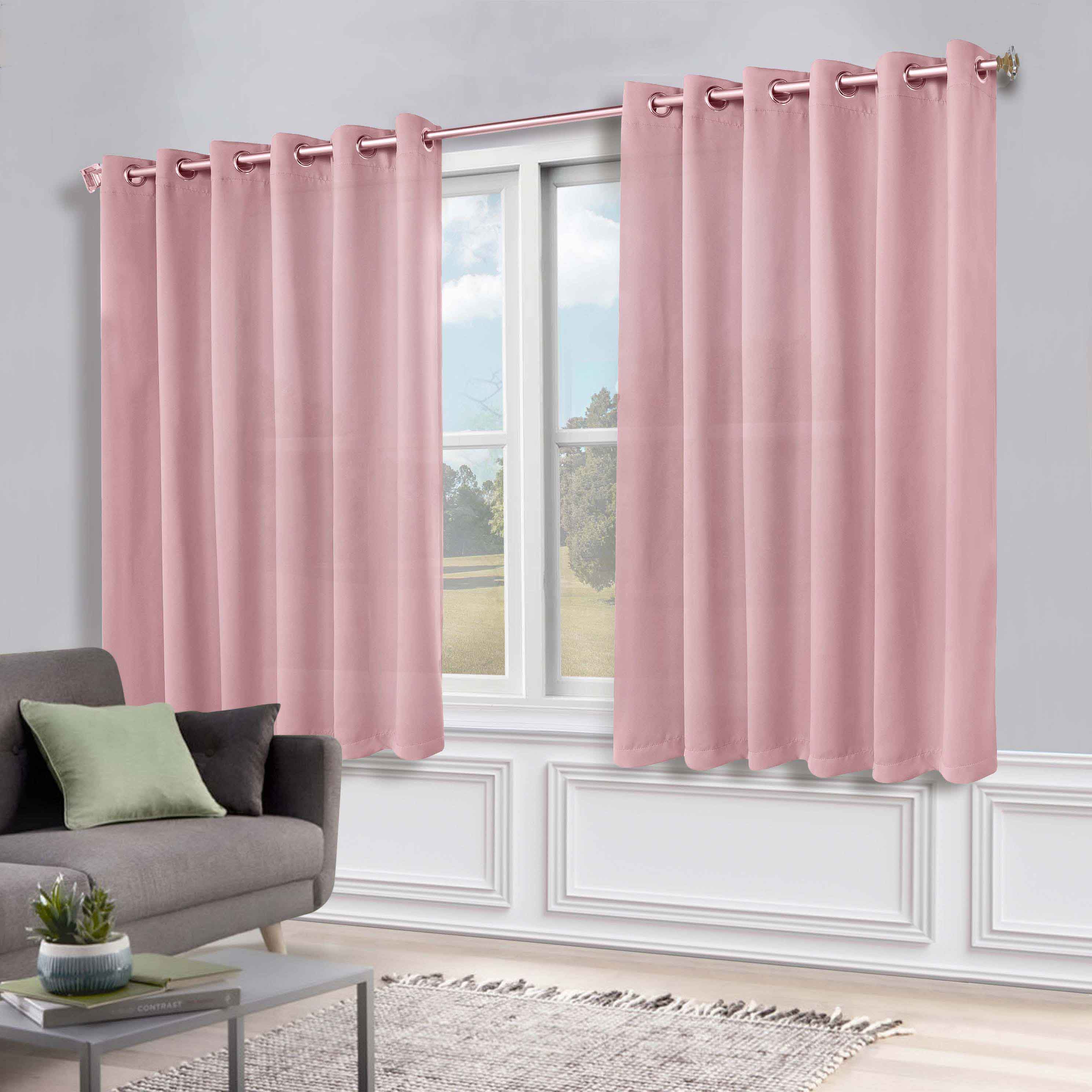 Machine Washable Blackout Curtains Set of 2 - Solid Color Room Darkening Window Treatments for Bedroom & Nursery - Blocks Light & Noise for Better Sleep
