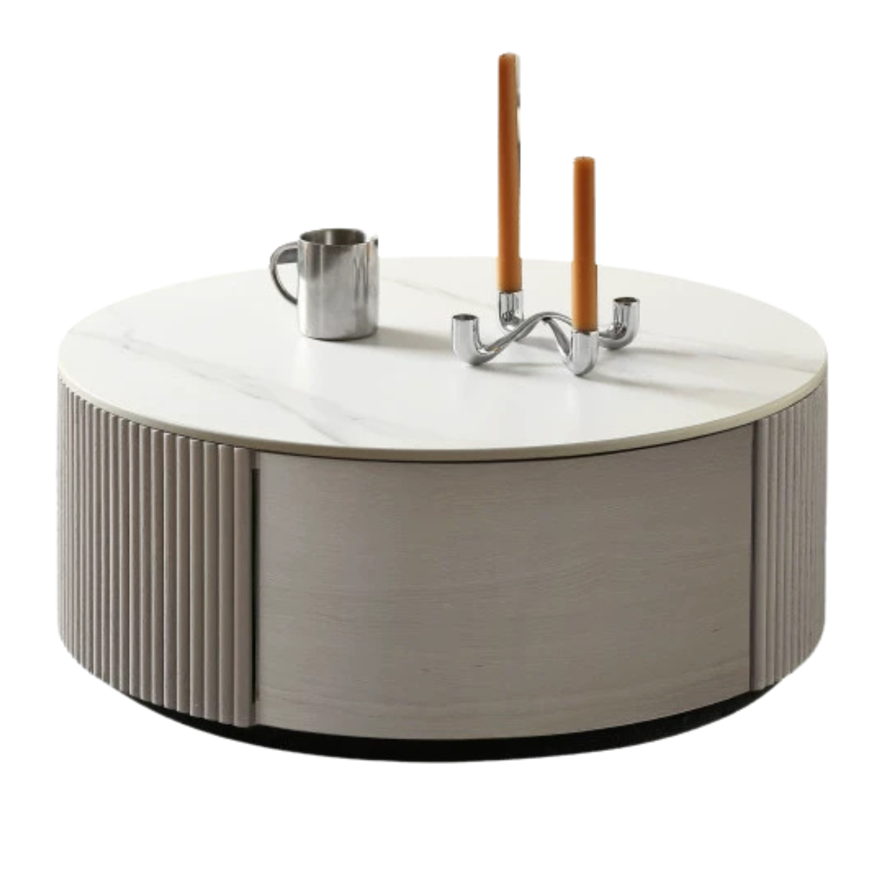 27.6x27.6x11 inch / 70x70x28.5сm / Warm Gray color / main coffee table