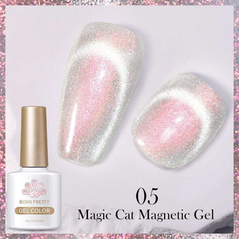 Magic Cat Magnetic Gel - 10ml Nail Polish for Creative Nail Art - Perfect for DIY Manicures & Salon Use