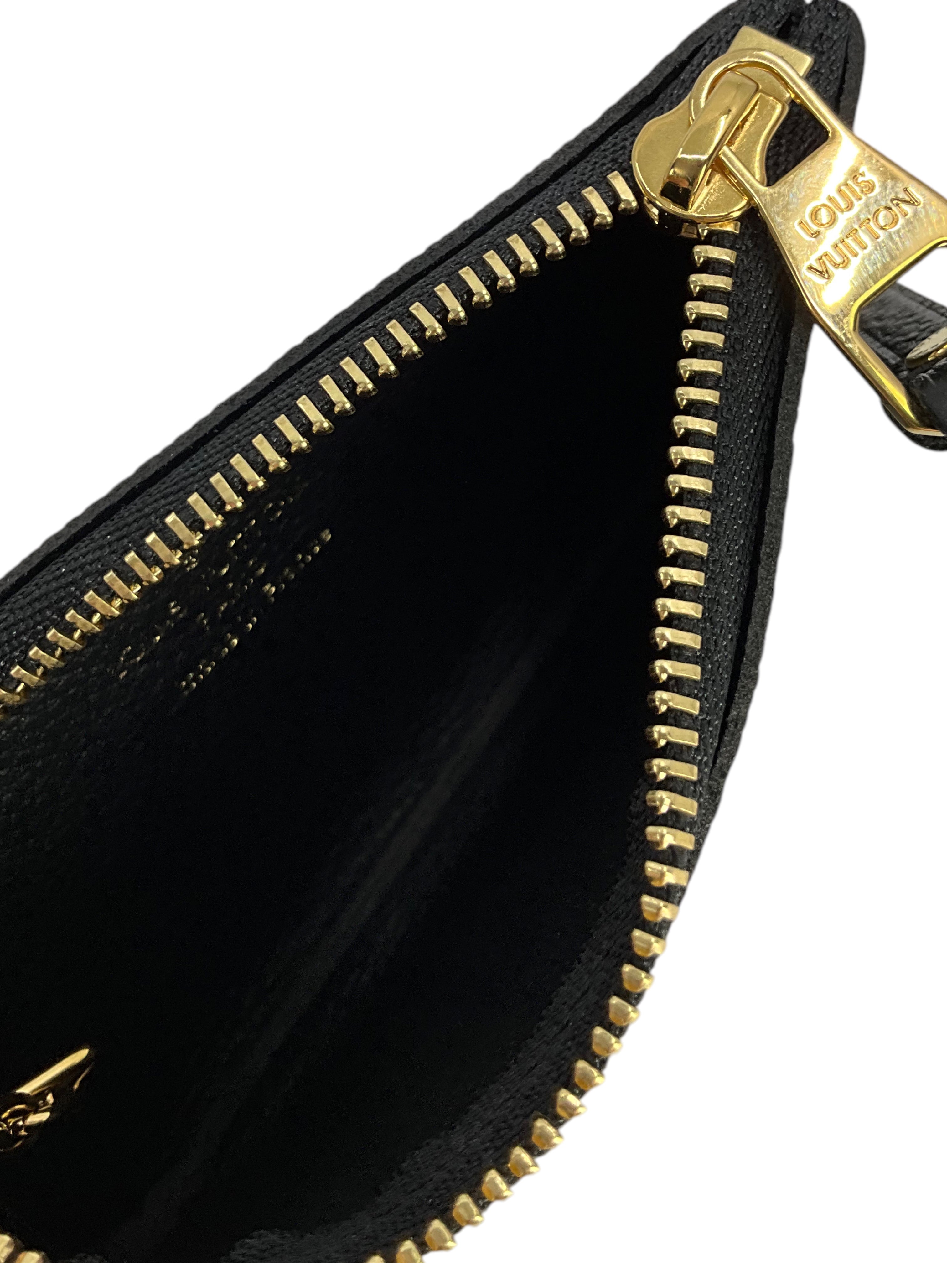 Authentic Louis Vuitton Monogram Empreinte Leather Key Pouch - Compact Wallet for Keys & Cards - Perfect for Travel, Daily Use & Gift Giving