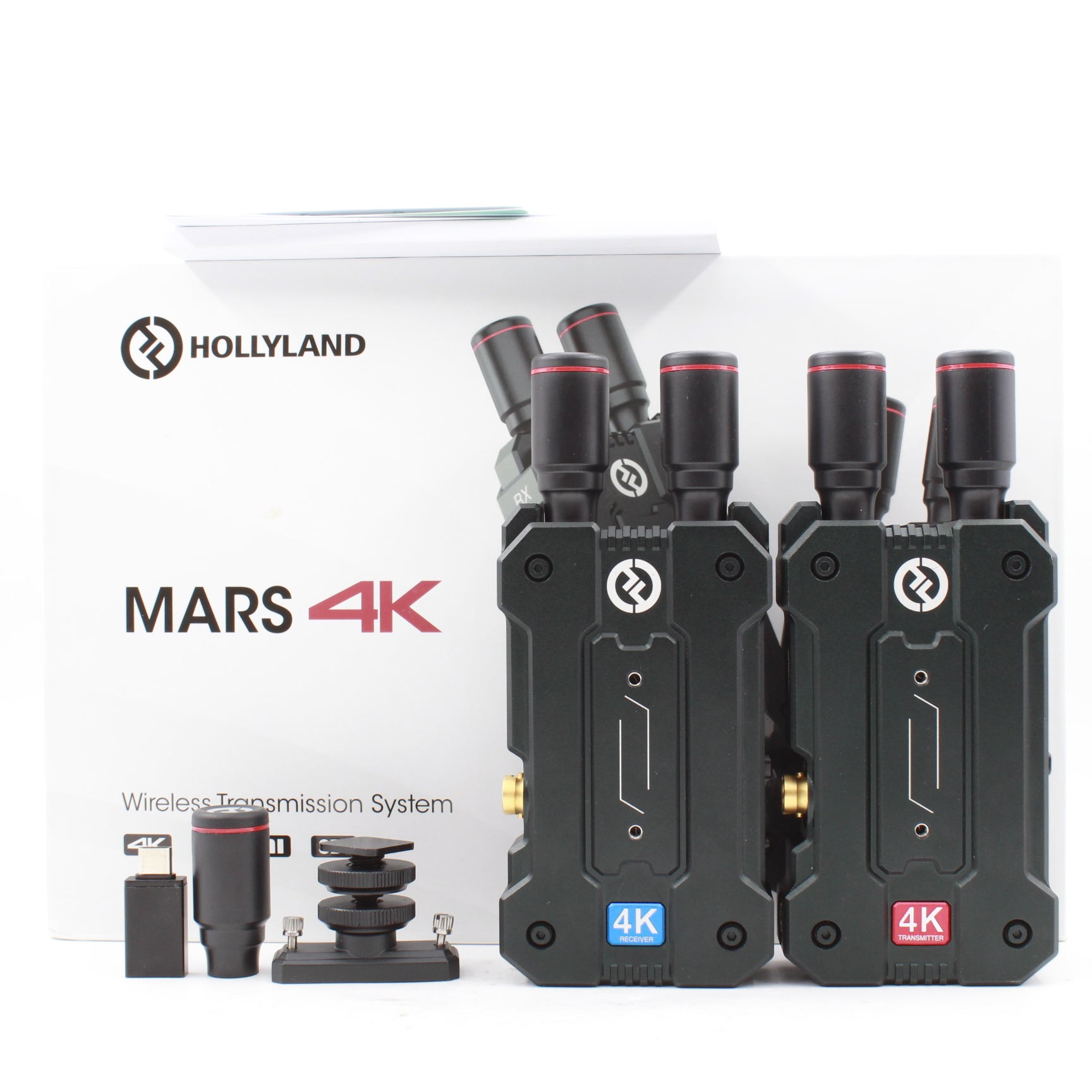 Hollyland Mars 4K Wireless Video Transmitter & Receiver System with SDI/HDMI - Open Box Fair Condition - Perfect for Live Streaming, Film Production & Broadcast Events