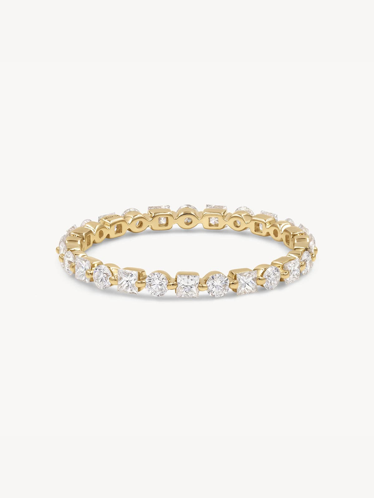 Royal Eternity Ring for Women - 14K Gold Diamond Wedding Band - Perfect for Anniversaries, Engagements & Special Occasions