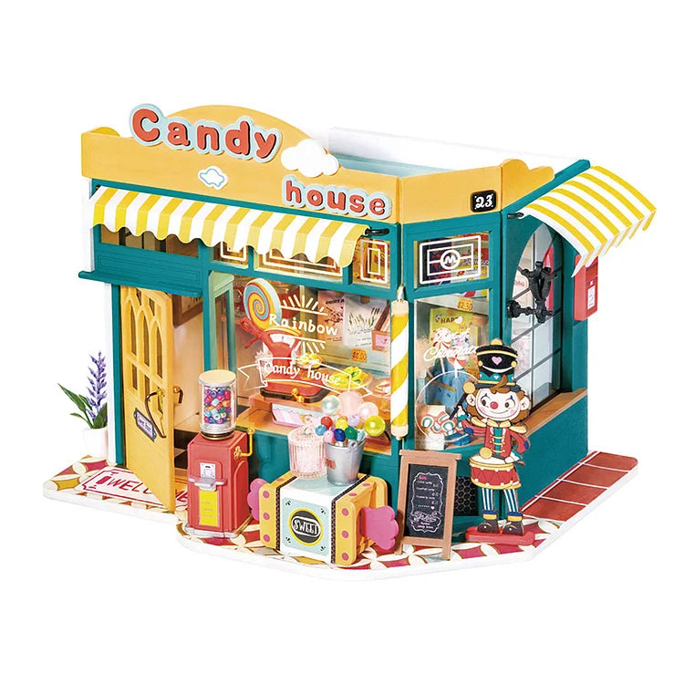 DIY Rainbow Candy House Kit - Fun & Creative Candy Making for Kids & Adults - Perfect for Birthday Parties, Christmas Decorations & Holiday Gifts