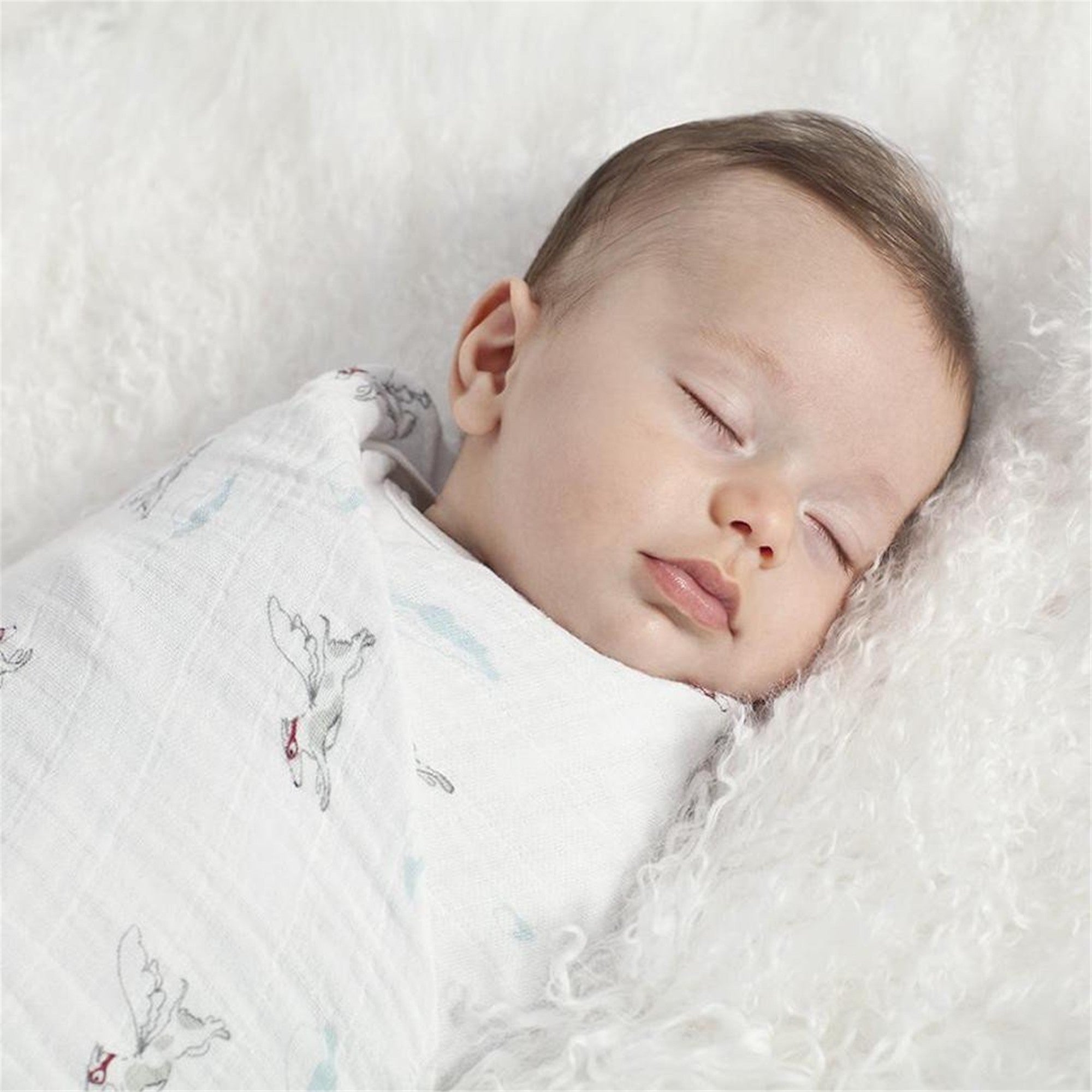 Aden Anais Baby Gift Set - Liam The Brave New Beginnings | Soft Muslin Swaddle Blankets & Burp Cloths | Perfect for Newborns, Baby Showers & Nursery Essentials