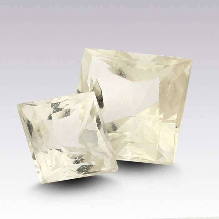 Natural Genuine Oregon Champagne Sunstone - 4mm, 6mm, 8mm Princess Cut Loose Gemstone | VVS Clarity | Mined & Cut in USA | Perfect for Jewelry Making, Engagement Rings & Healing Crystals