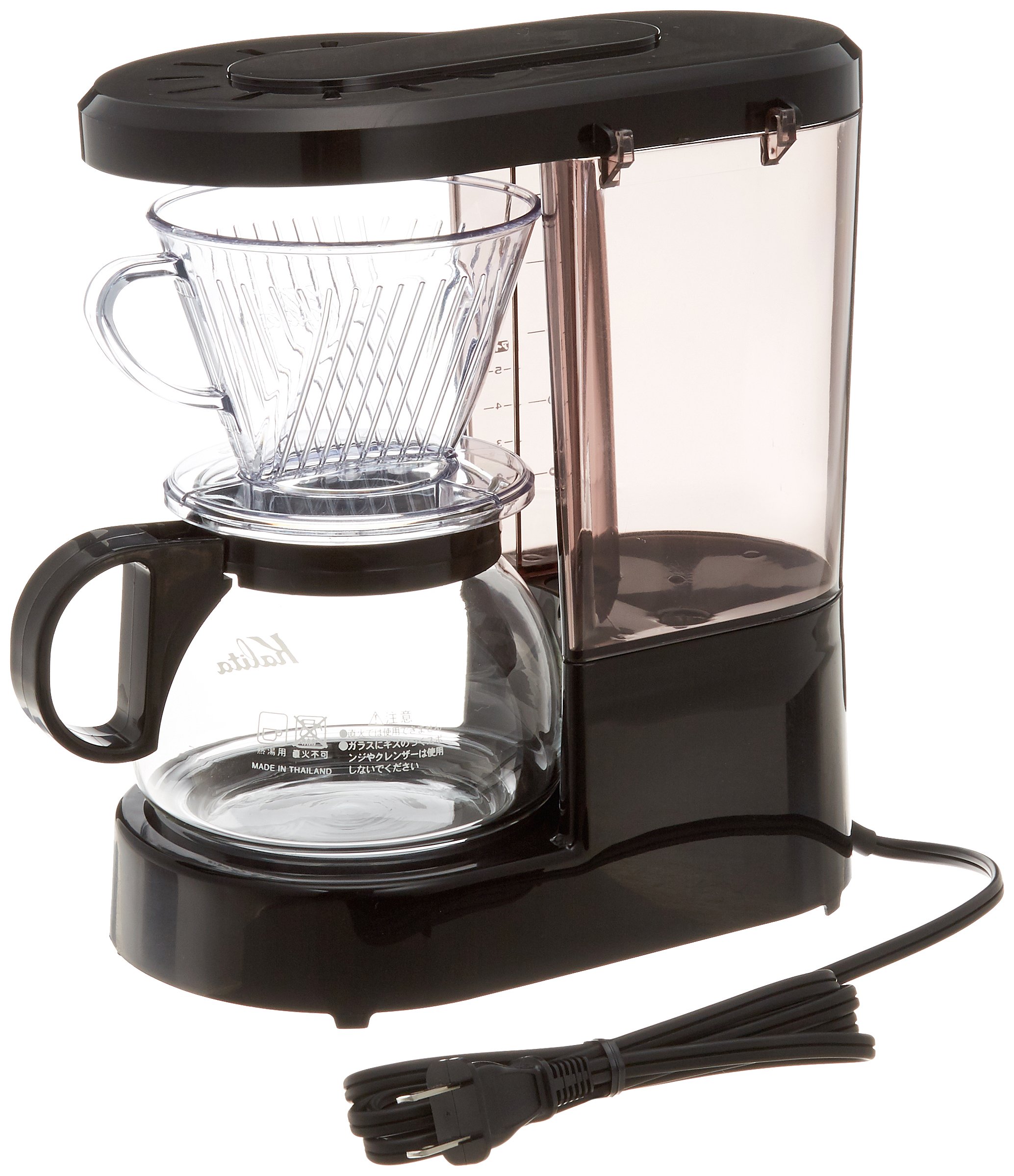 Premium Kalita Wave 185 Coffee Dripper (Black ET-102) - Perfect for Pour Over Coffee Brewing at Home, Office or Camping