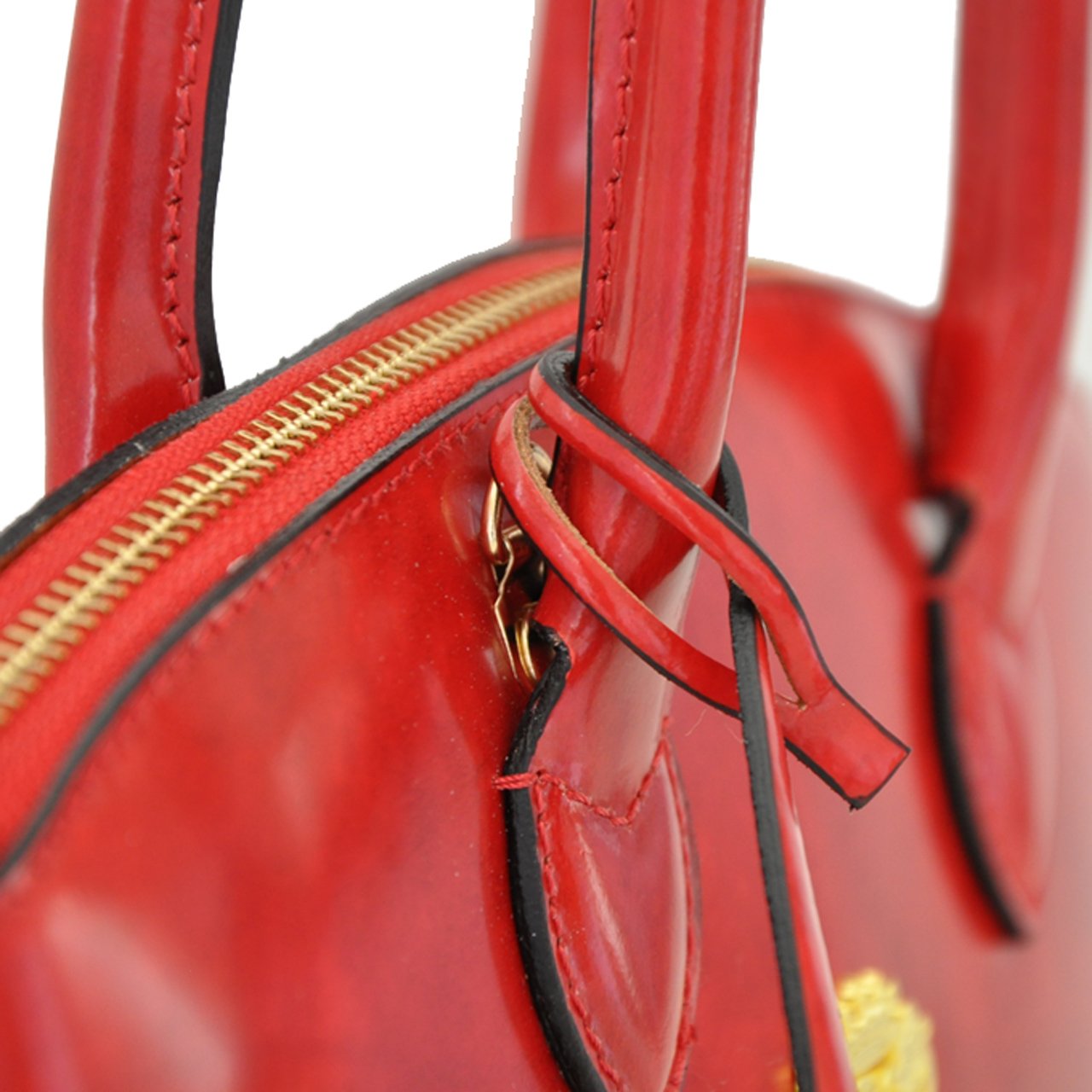 Pratesi Genuine Cow Leather Women's Handbag - Versilia Small Radica Coffee Crossbody Bag, Made in Italy | Perfect for Work, Travel & Everyday Use