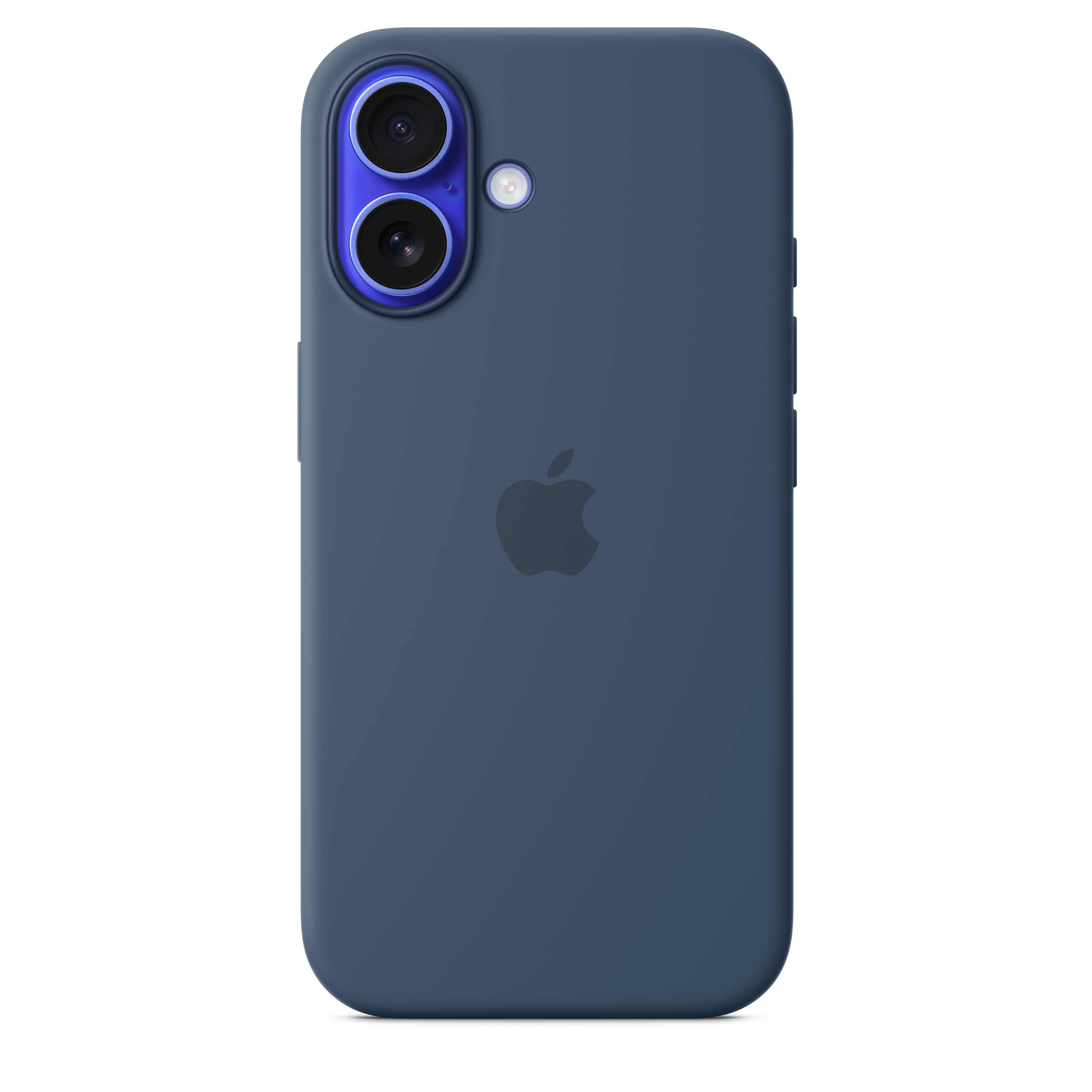Magnetic Silicone Case for iPhone 16 with MagSafe - Denim Blue | Slim Protective Cover for Everyday Use & Wireless Charging