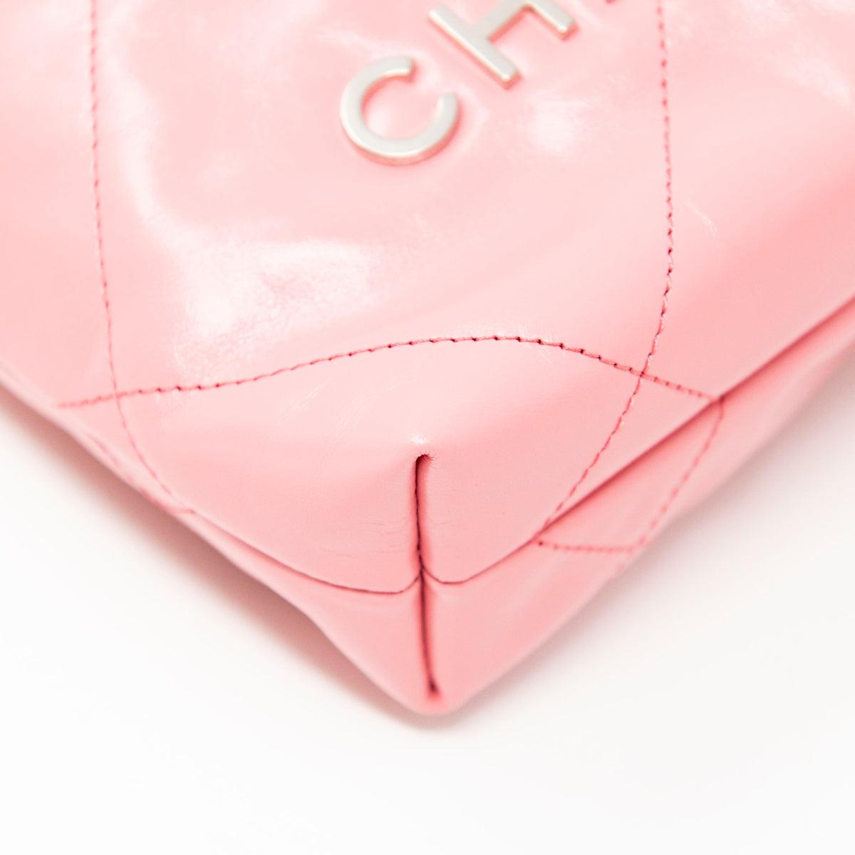Chanel Pink Mini 22 Hobo Bag - Luxury Designer Shoulder Bag for Women | Perfect for Date Night, Parties & Everyday Use
