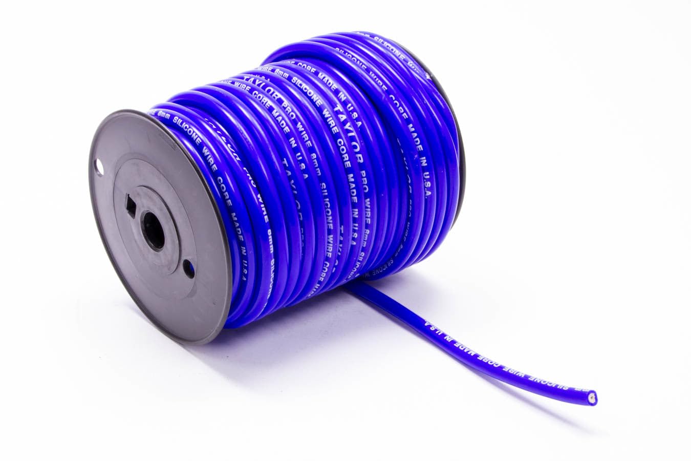 Taylor Cable 35682 Blue 8mm 100' Professional TCW Spark Plug Wire - High Performance Ignition Wire for Marine, Automotive & Small Engine Applications