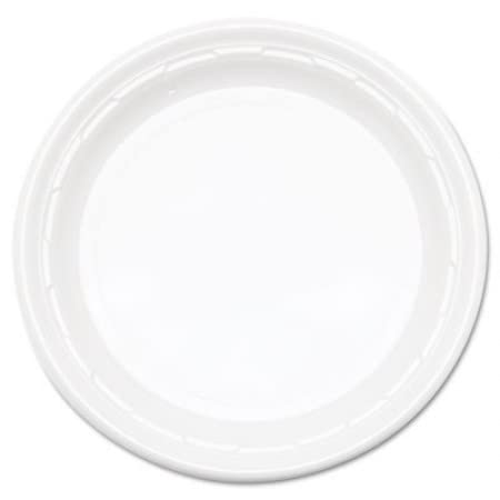 9-Inch Disposable White Plastic Plates - Microwave Safe, 500 Count - Perfect for Parties, Picnics & Catering Events