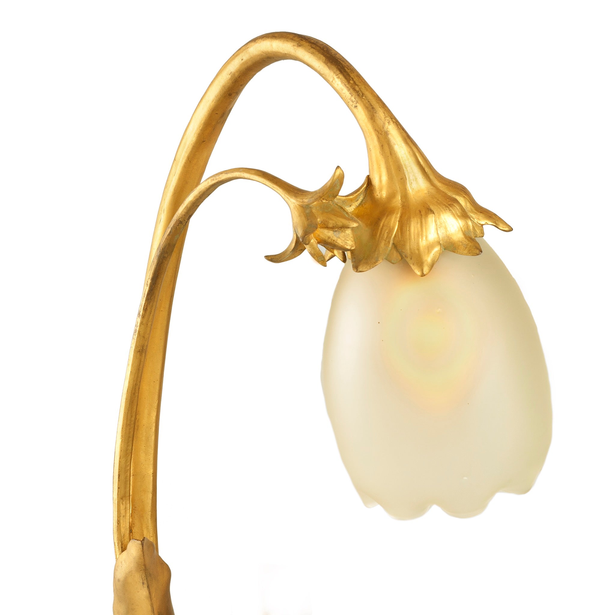 Maurice Bouval Femme aux Nénuphars Art Nouveau Figural Sculpture with LED Lighting - Elegant Home Decor for Living Room, Bedroom, or Office