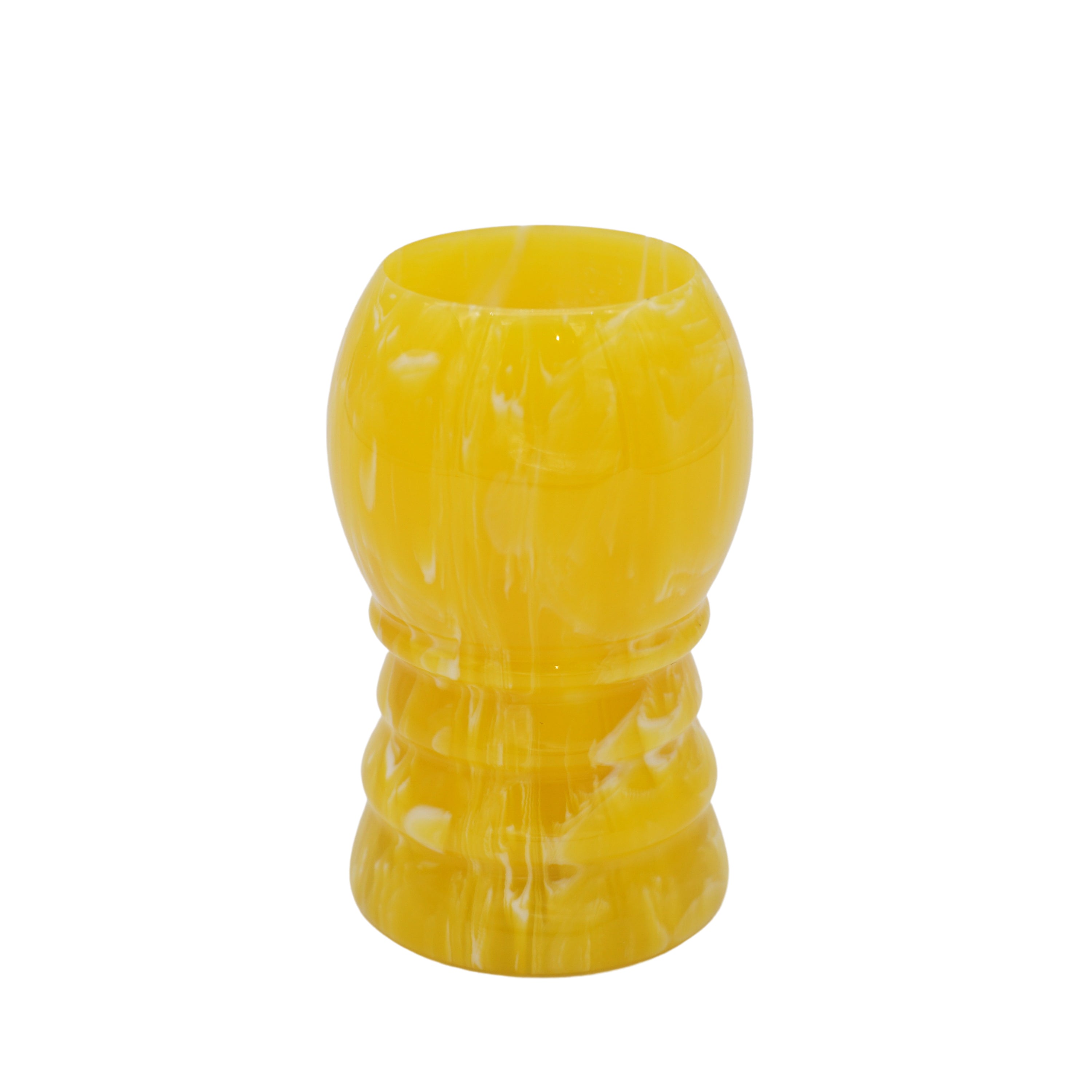 Premium Lemon Drop Handcrafted Shaving Brush Handle - Fits 24mm & 26mm Knots - Perfect for Wet Shaving & Grooming Kits - Luxury Men's Shaving Accessories for Barbershop & Home Use