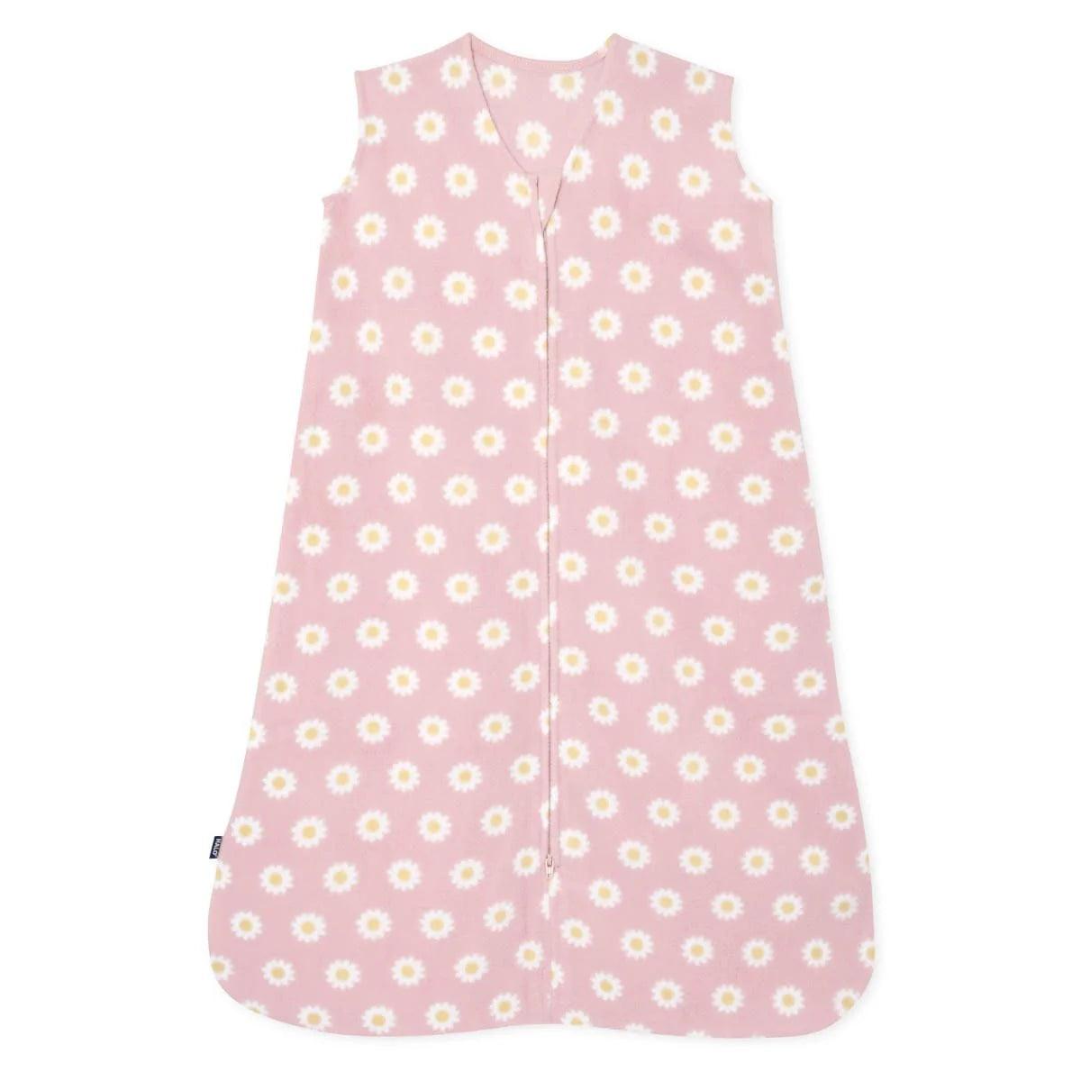 Halo Sleepsack Wearable Blanket - Micro Fleece Baby Swaddle for Newborns & Infants - 1.0 TOG Warmth - Soft Daisy Print - Safe Sleep Solution for Nursery, Daycare & Travel