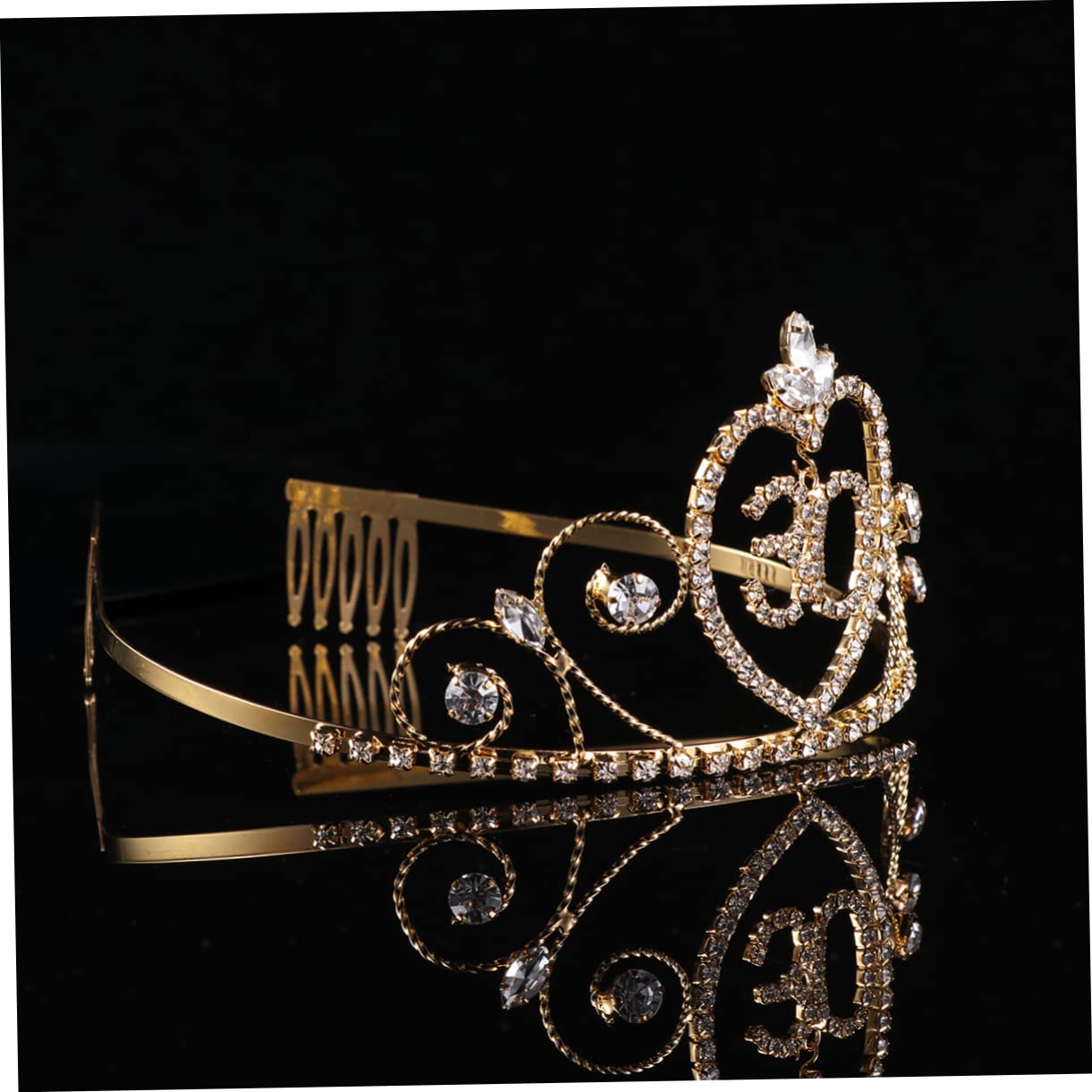 Abaodam 3-Piece Rhinestone Wedding Crown Set - Elegant Shiny Tiara Headpiece for Brides, Birthday Hair Accessories & Special Occasions | Perfect for Weddings, Prom, Pageants, and Formal Events