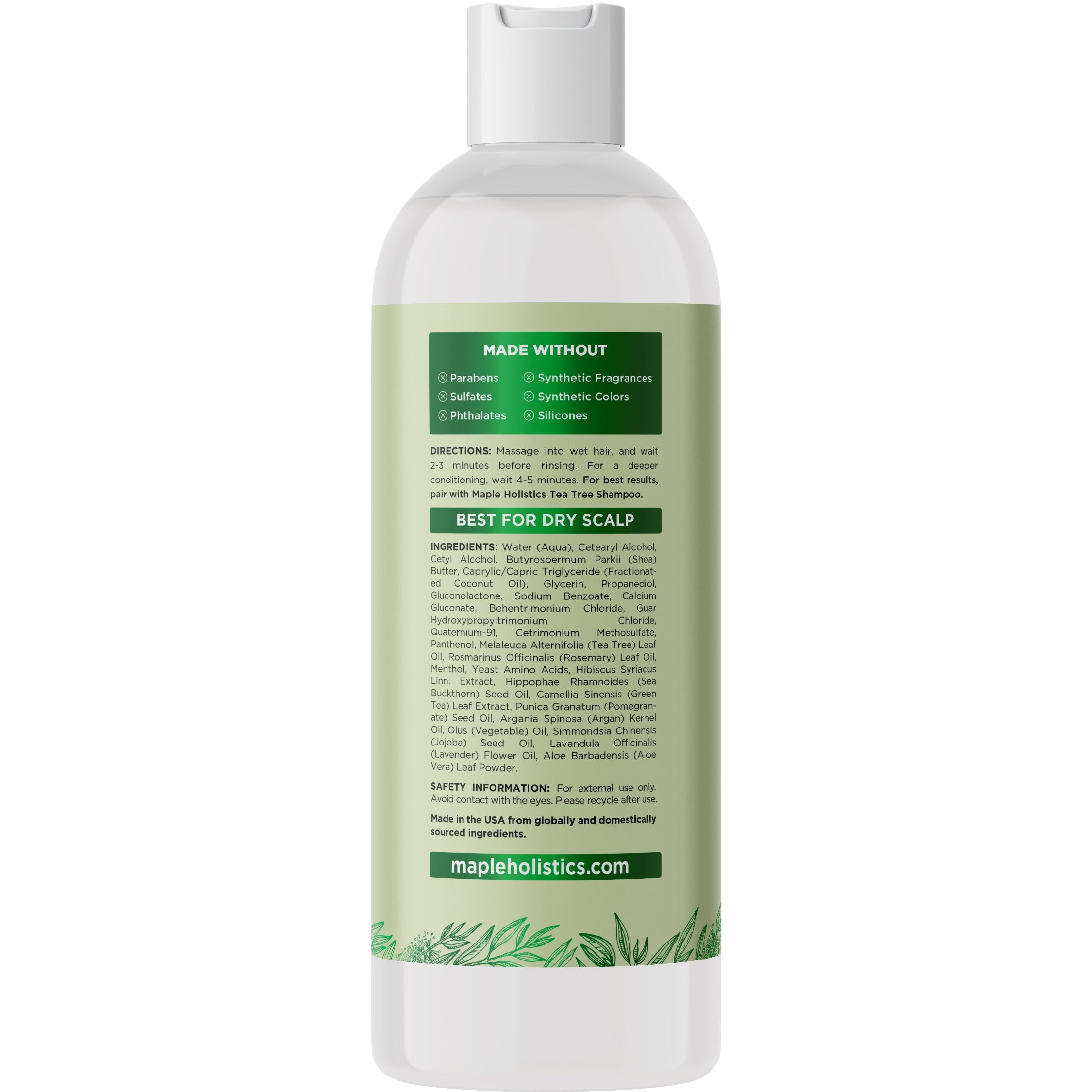 Tea Tree Oil Conditioner for Hair - Moisturizing & Scalp Care - Perfect for Dry, Itchy Scalp & Dandruff Relief