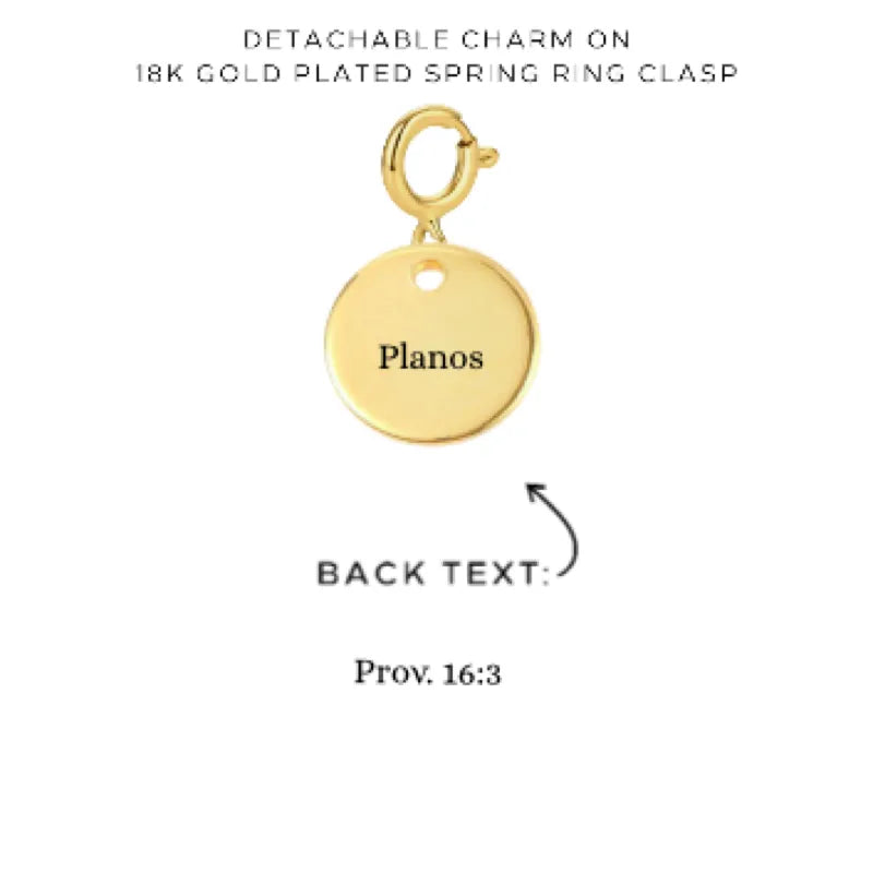 Personalized Engraved Charms with Detachable Clasp - Custom Name Jewelry Gift for Women - Perfect for Necklaces, Bracelets & Keychains - $12.00