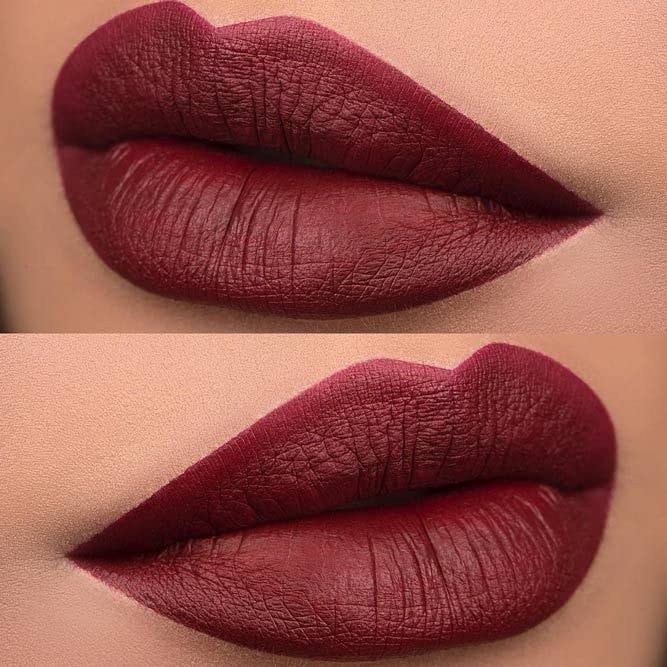 Long Lasting Liquid Lipstick - Red Wine Matte Lip Color, Non-Stick Cup & Transfer Proof, Perfect for Parties, Date Nights & Special Occasions