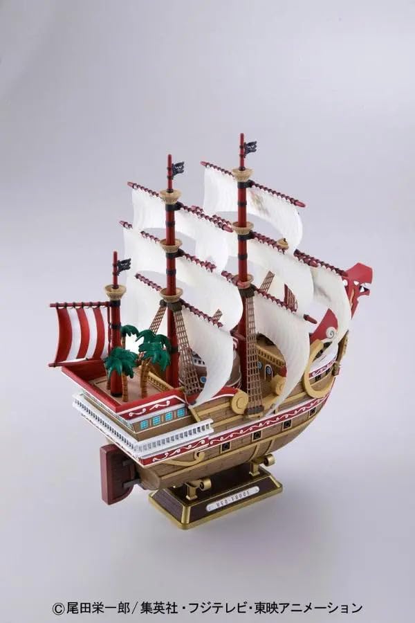 One Piece Model Kit - Red Force Pirate Ship 30cm Collectible - Perfect for Anime Fans & Model Builders - Display for Home, Office, or Gift for One Piece Lovers