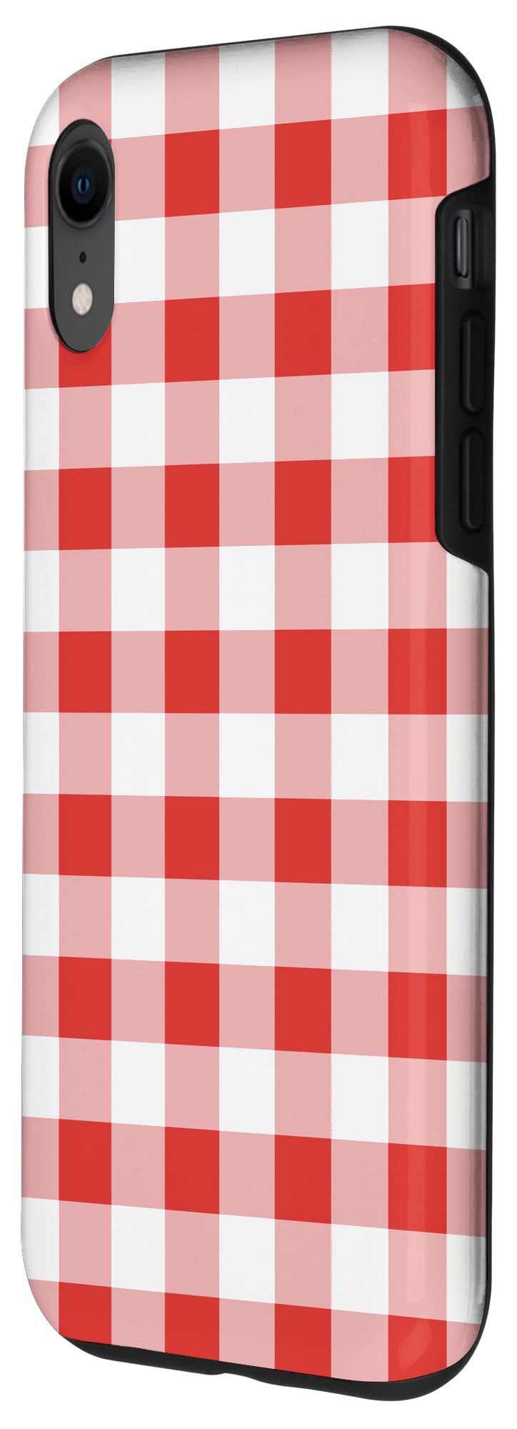 iPhone XR Case - Slim Protective Cover for iPhone XR (Red & White Gingham Pattern) | Perfect for Everyday Use, Travel & Work