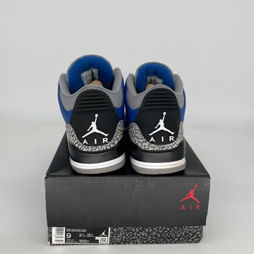 AIR JORDAN 3 VARSITY ROYAL CEMENT Men's Basketball Shoes Size 9 - CT8532-400 | Retro Sneakers for Casual Wear, Street Fashion & Sports Performance
