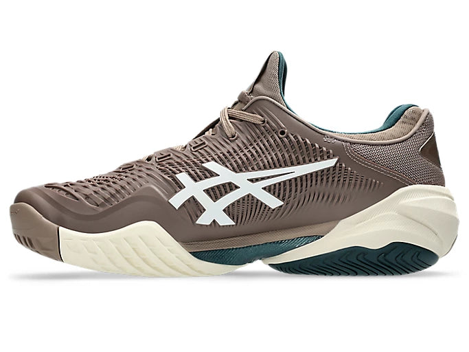 ASICS Men's Court FF 3 Tennis Shoes - Lightweight Performance Sneakers for Men in Taupe Grey/White | Perfect for Competitive Play & Casual Wear