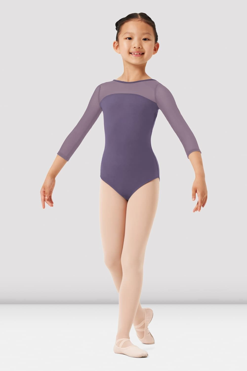 Girls Mirella Paisley Print 3/4 Sleeve Leotard - Ballet Dancewear for Kids, Toddler Dance Costume, Gymnastics Leotard for Girls - Perfect for Ballet Class, Dance Recital & Performance