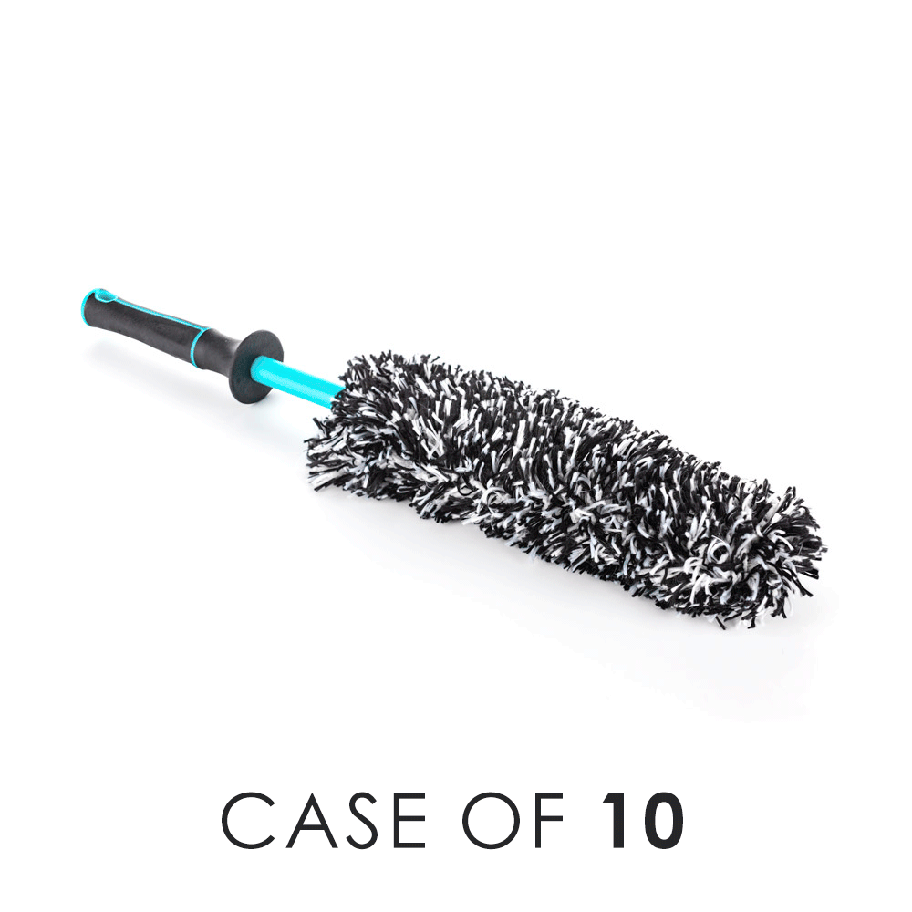 Heavy Duty Wheel Brush Kit with Case - Perfect for Car Detailing, Wheel Cleaning, and Auto Maintenance